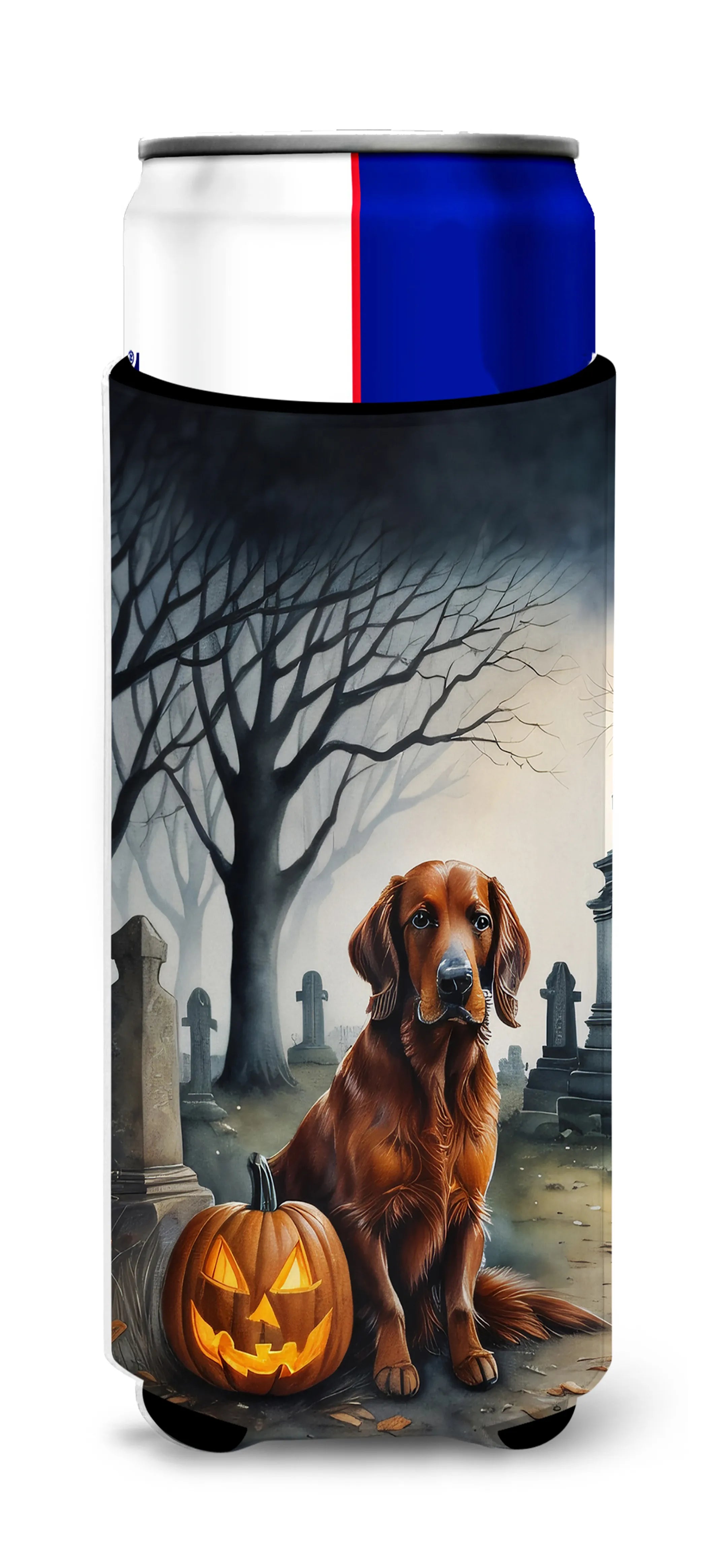 Spooky Halloween Hugger for Ultra Slim Cans - Size: SLIM CAN | Pack Of: 1 | Collection name: Spooky halloween