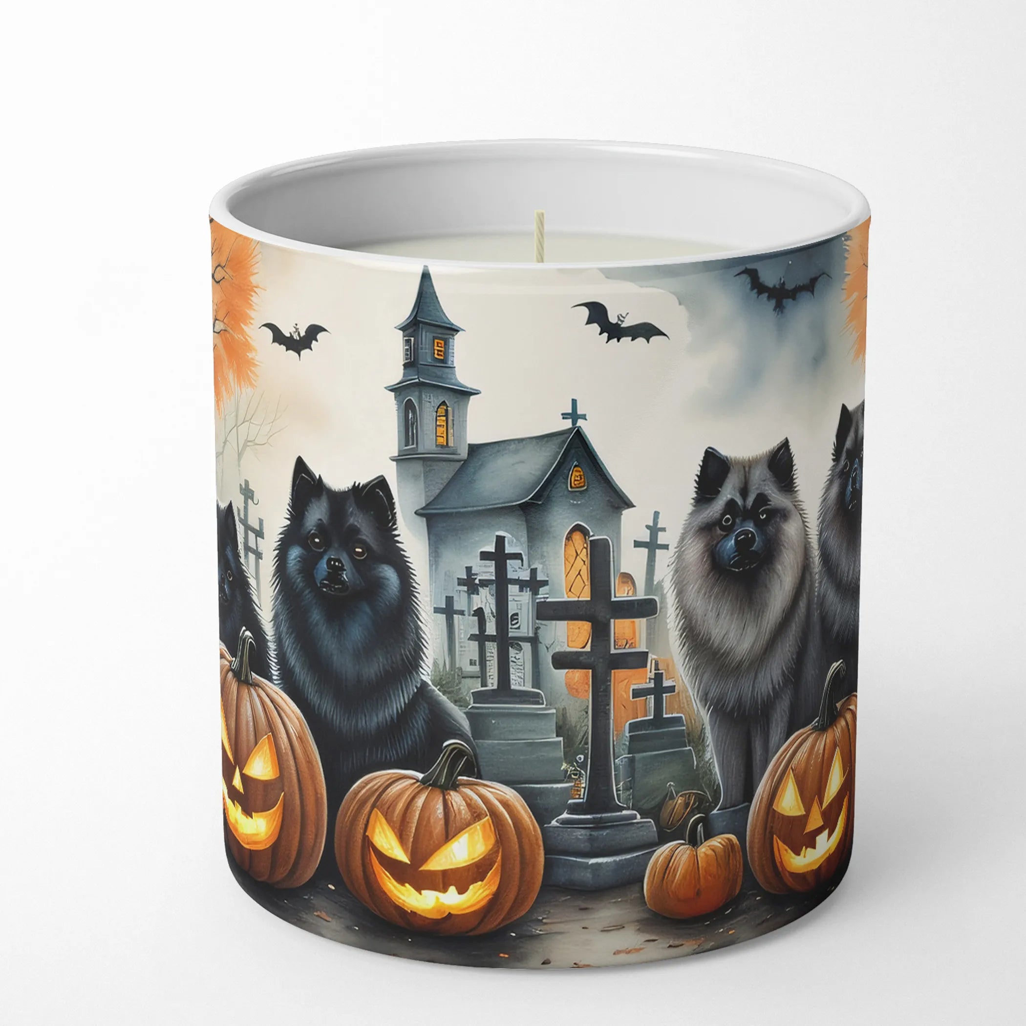 Spooky Halloween Decorative Soy Candle - Size: 10 OZ | Pack Of: 1 | Collection name: Spooky halloween