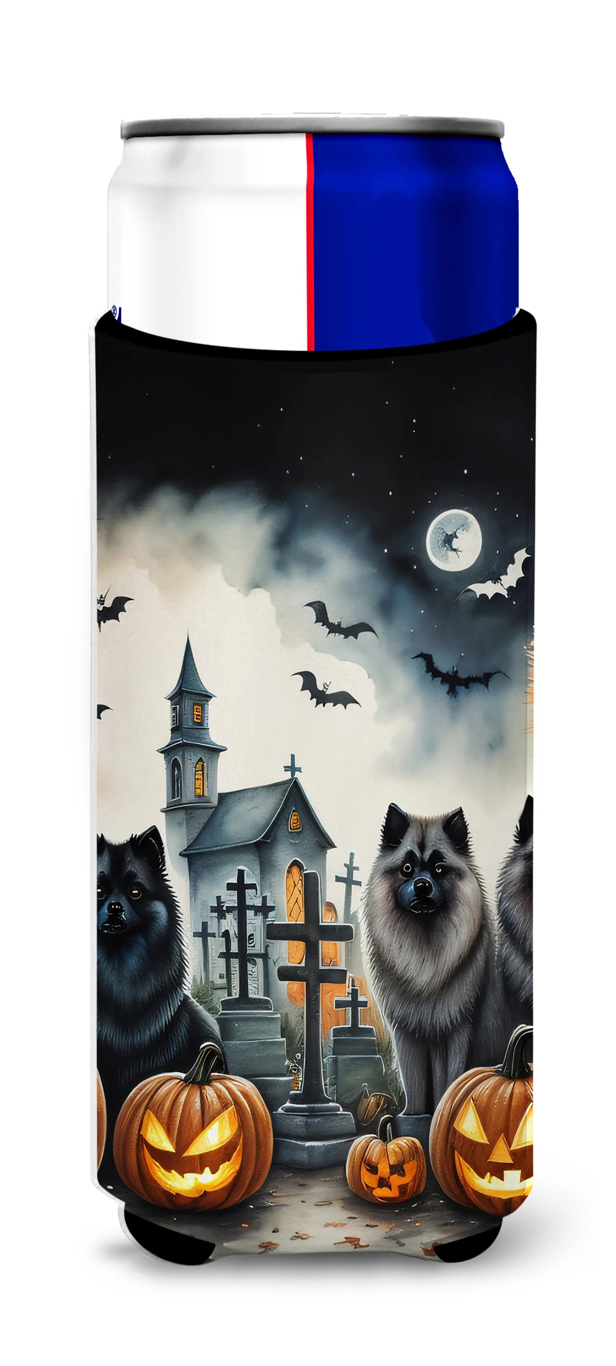 Spooky Halloween Hugger for Ultra Slim Cans - Size: SLIM CAN | Pack Of: 1 | Collection name: Spooky halloween