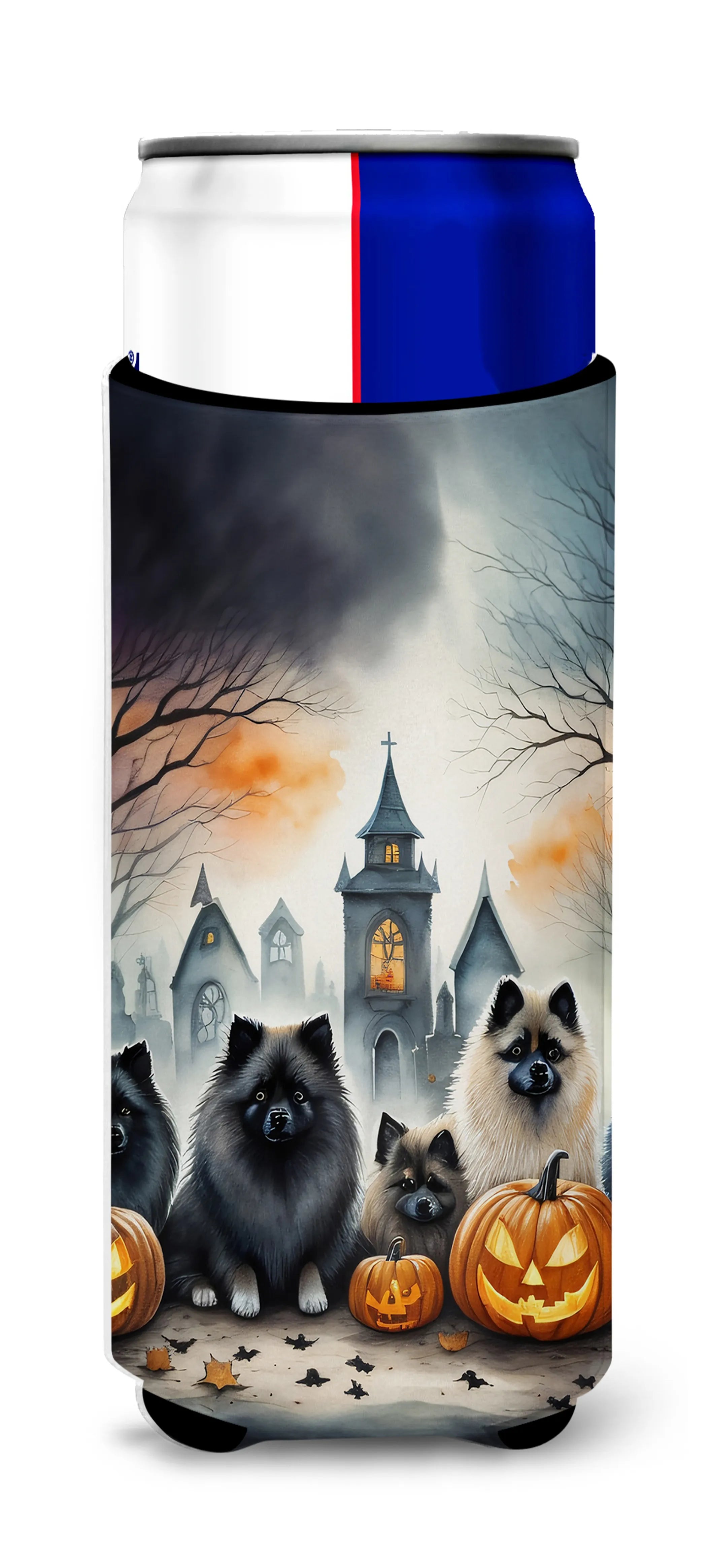 Spooky Halloween Hugger for Ultra Slim Cans - Size: SLIM CAN | Pack Of: 1 | Collection name: Spooky halloween