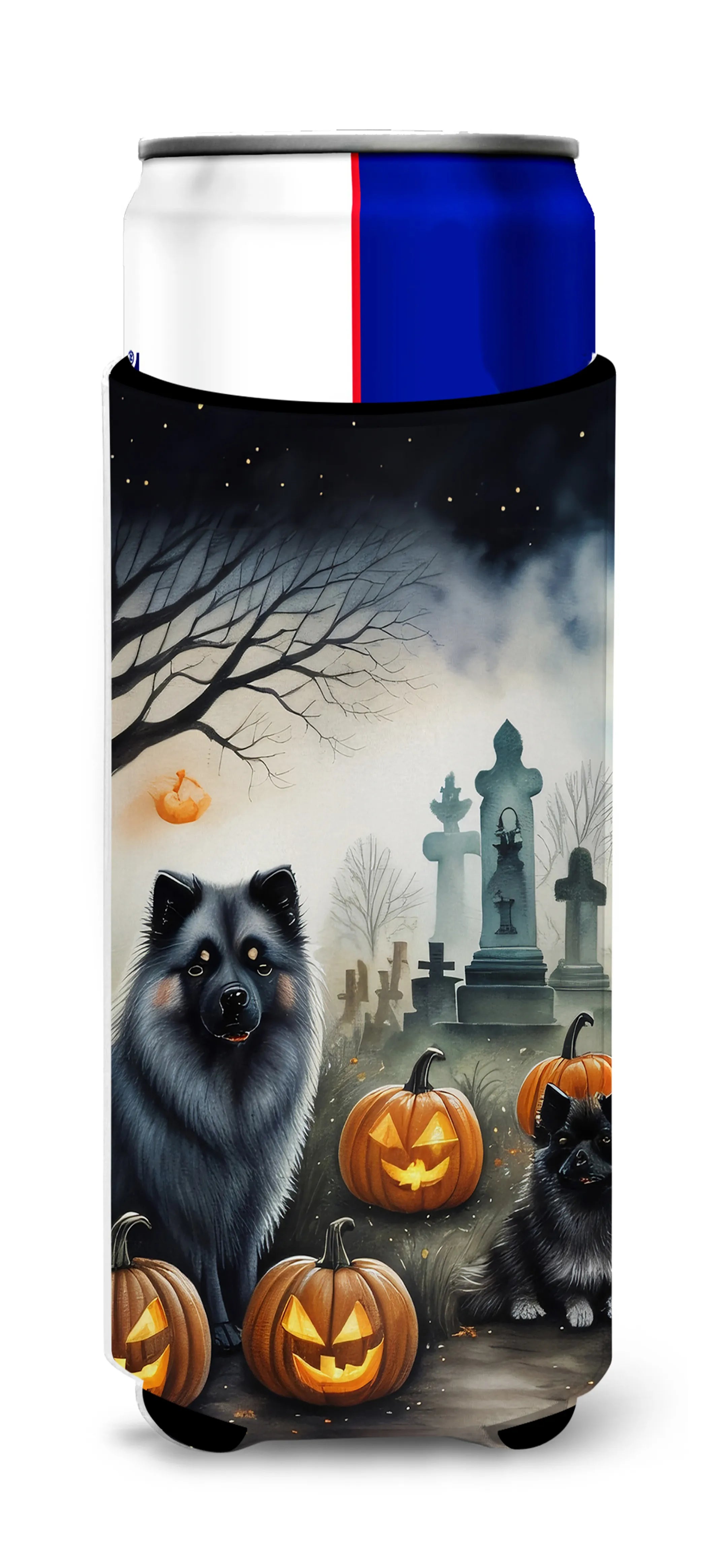Spooky Halloween Hugger for Ultra Slim Cans - Size: SLIM CAN | Pack Of: 1 | Collection name: Spooky halloween