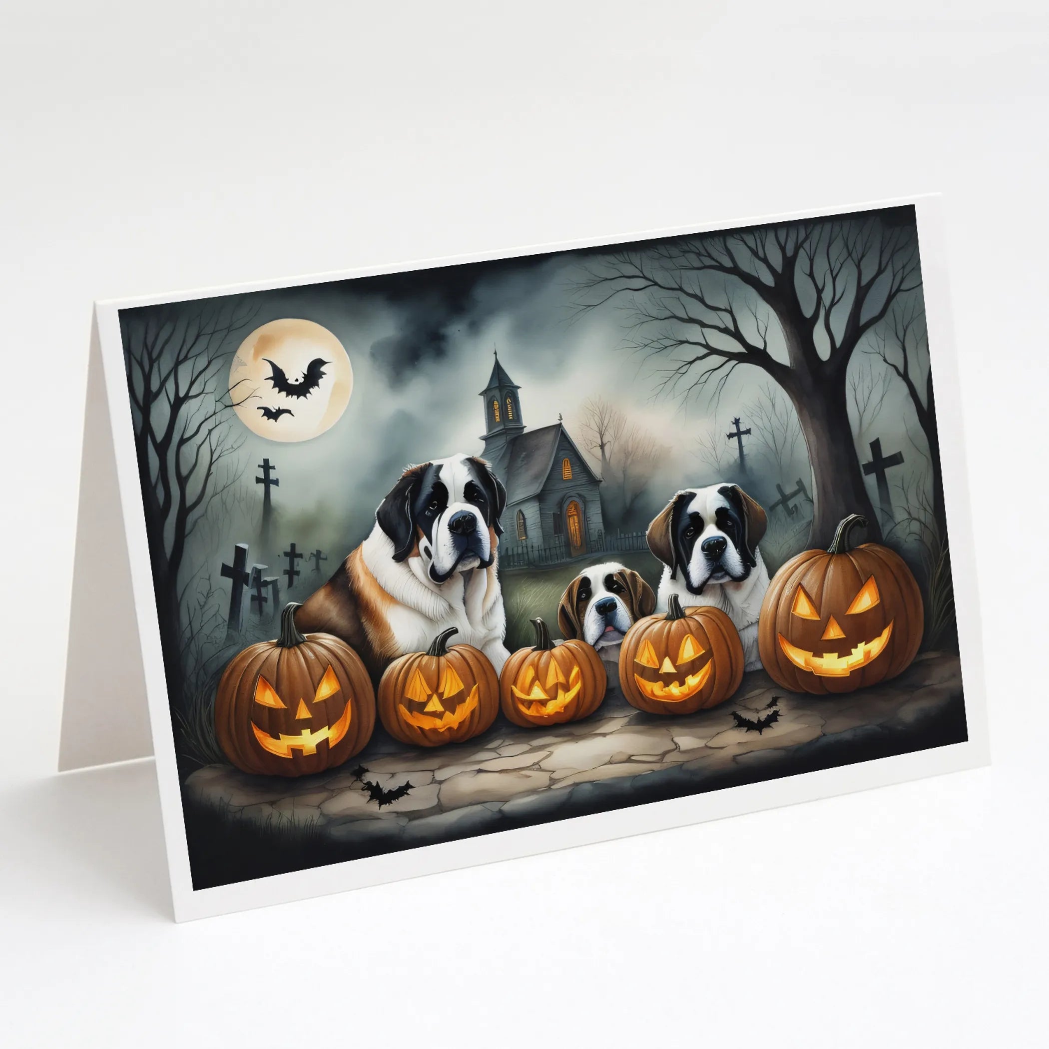 Spooky Halloween Greeting Cards  - Size: 5X7 | Pack Of: 8 | Collection name: Spooky halloween
