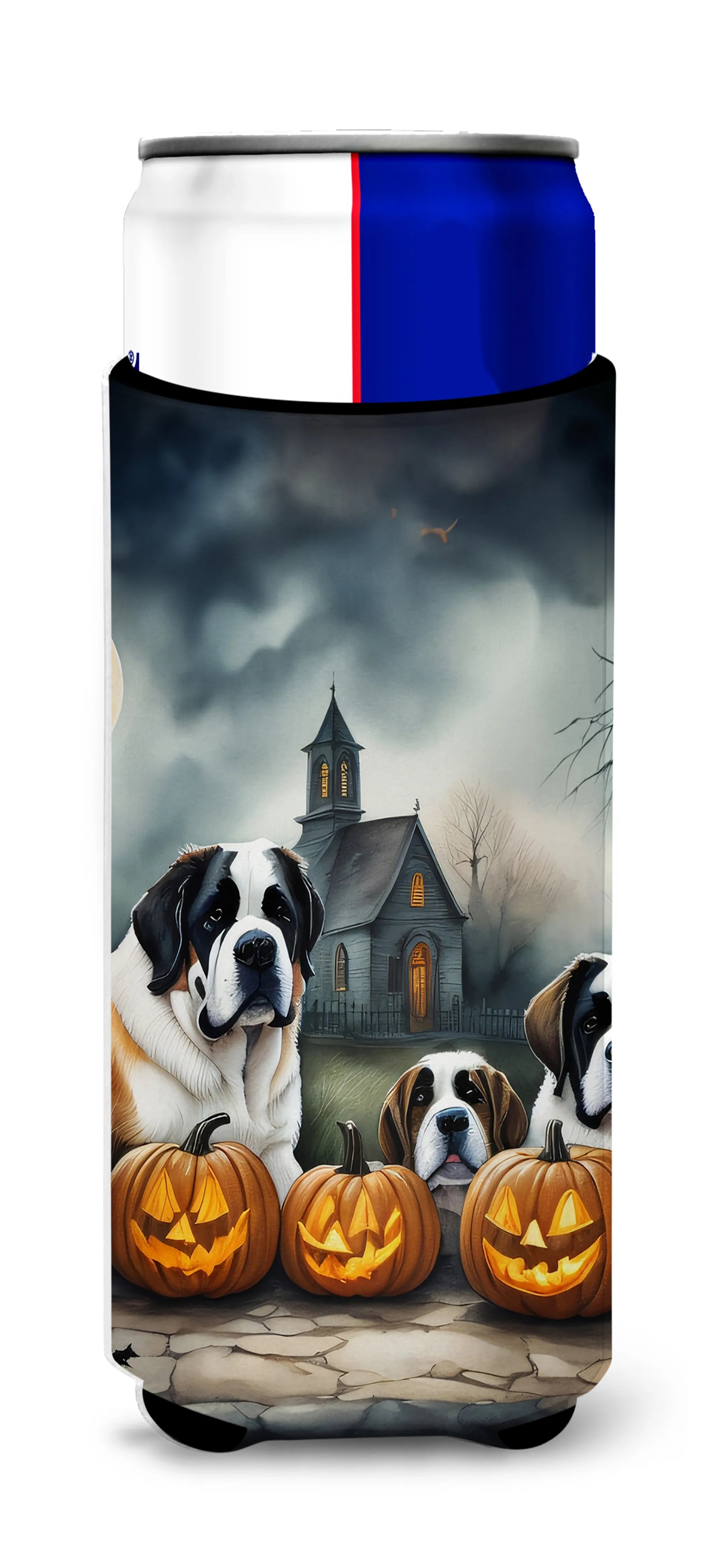 Spooky Halloween Hugger for Ultra Slim Cans - Size: SLIM CAN | Pack Of: 1 | Collection name: Spooky halloween