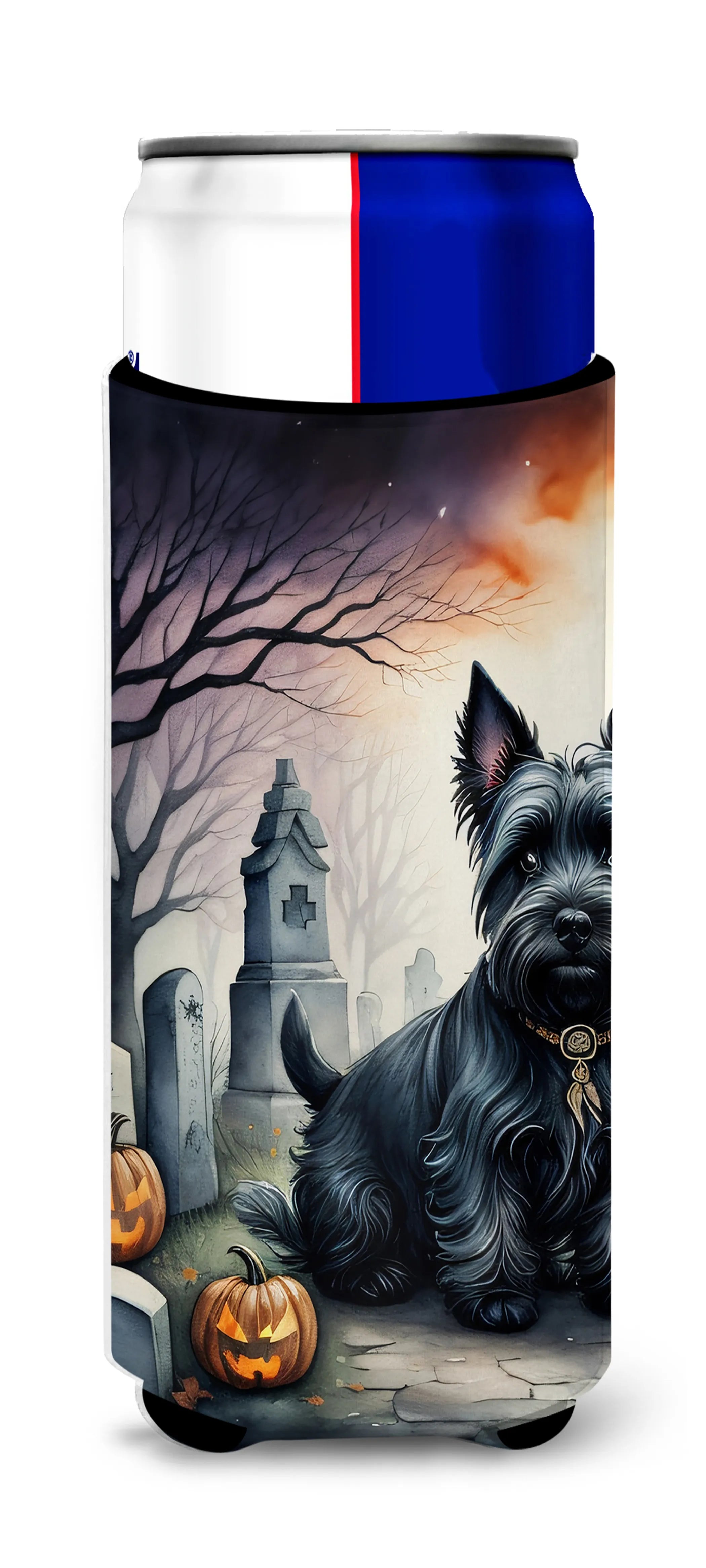 Spooky Halloween Hugger for Ultra Slim Cans - Size: SLIM CAN | Pack Of: 1 | Collection name: Spooky halloween