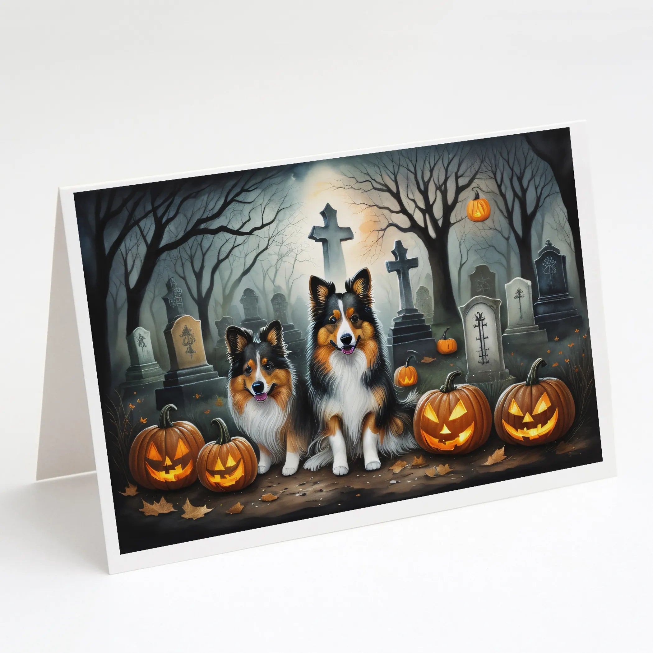 Spooky Halloween Greeting Cards  - Size: 5X7 | Pack Of: 8 | Collection name: Spooky halloween