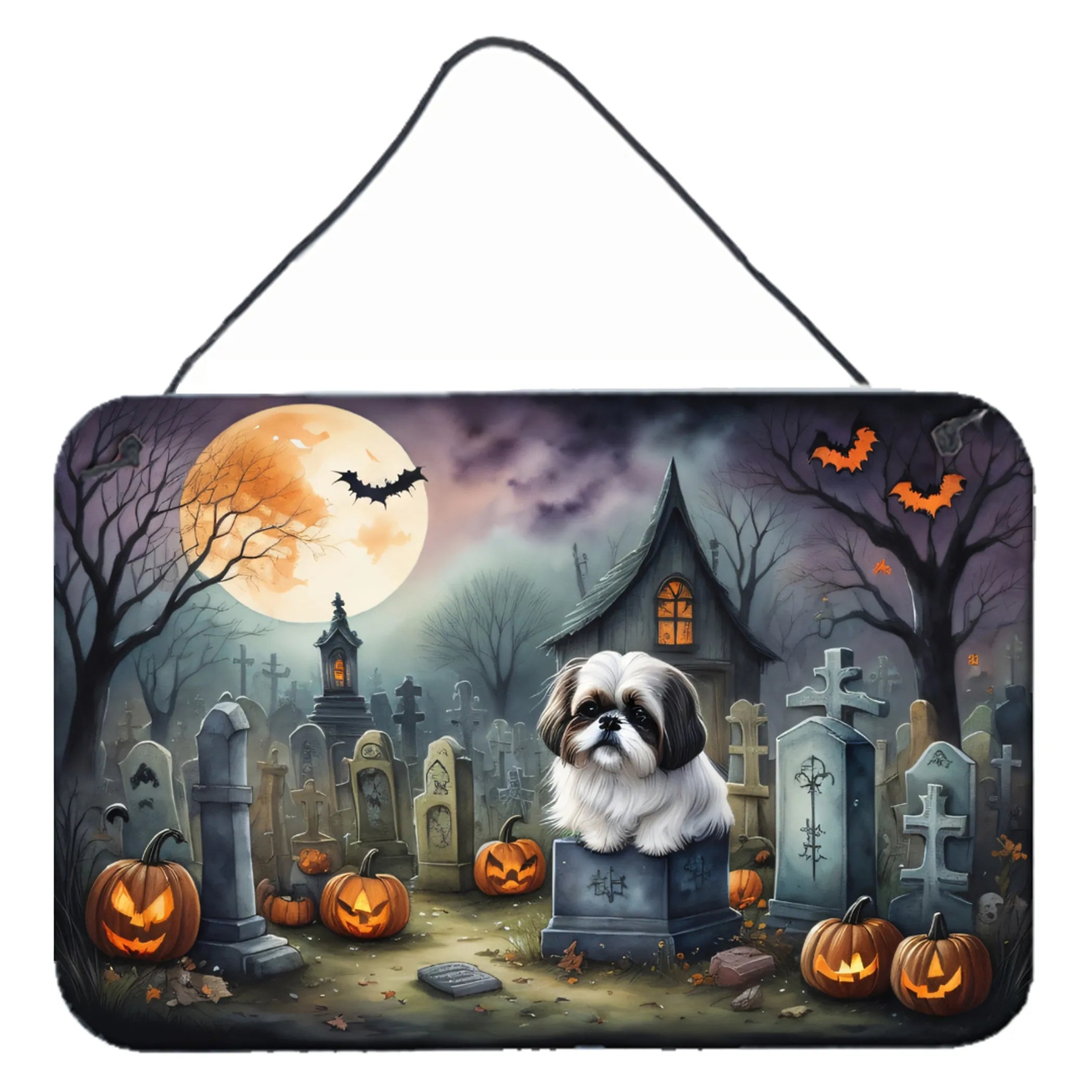Spooky Halloween Wall or Door Hanging Prints - Size: 8HX12W | Pack Of: 1 | Collection name: Spooky halloween
