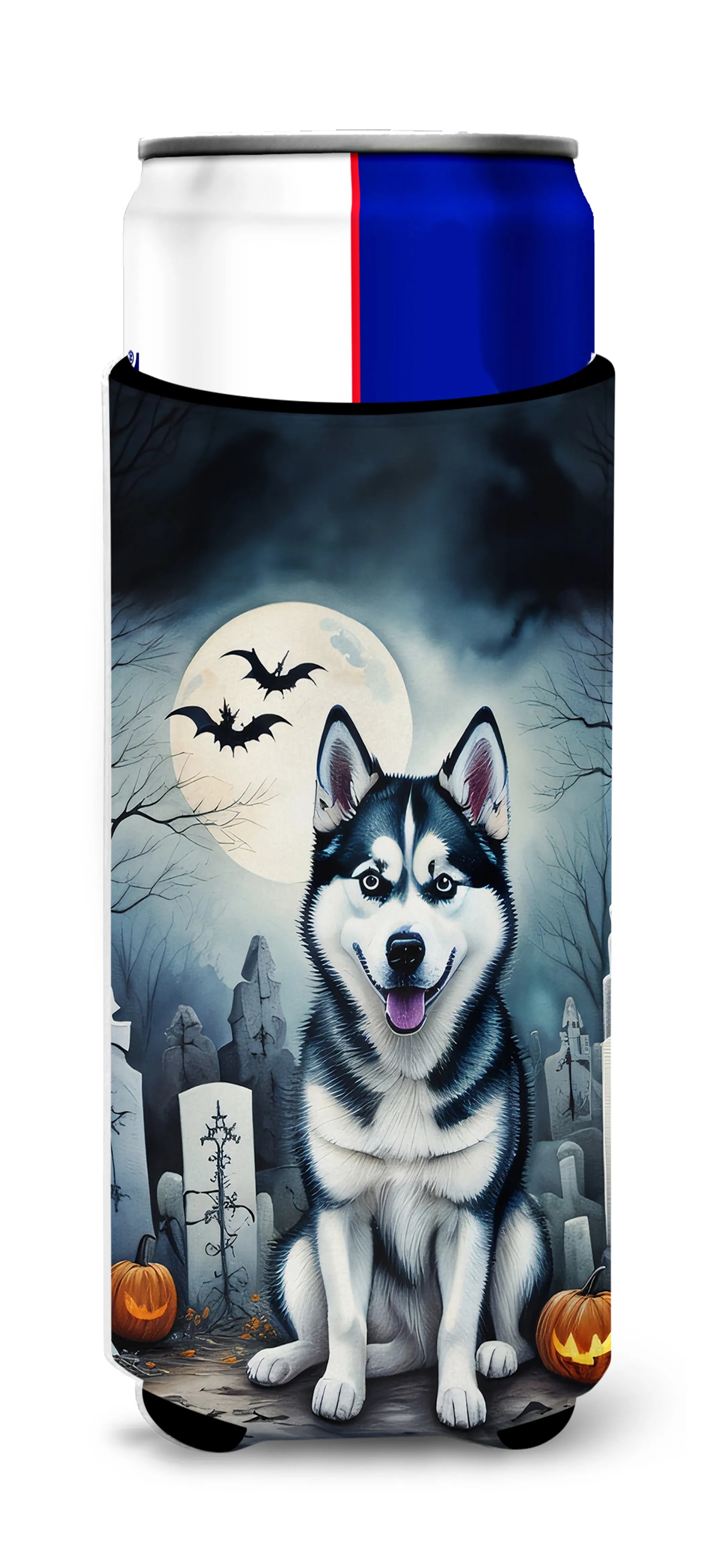 Spooky Halloween Hugger for Ultra Slim Cans - Size: SLIM CAN | Pack Of: 1 | Collection name: Spooky halloween
