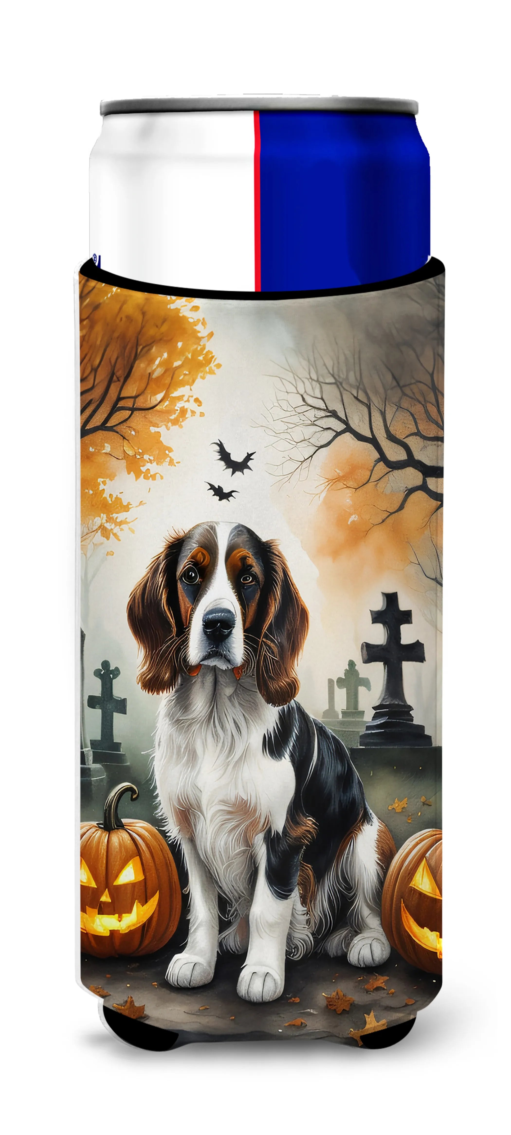 Spooky Halloween Hugger for Ultra Slim Cans - Size: SLIM CAN | Pack Of: 1 | Collection name: Spooky halloween