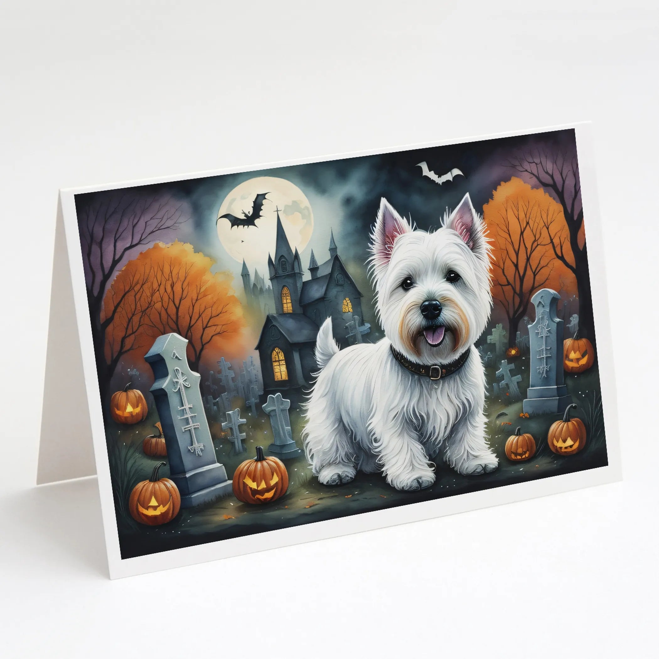 Spooky Halloween Greeting Cards  - Size: 5X7 | Pack Of: 8 | Collection name: Spooky halloween