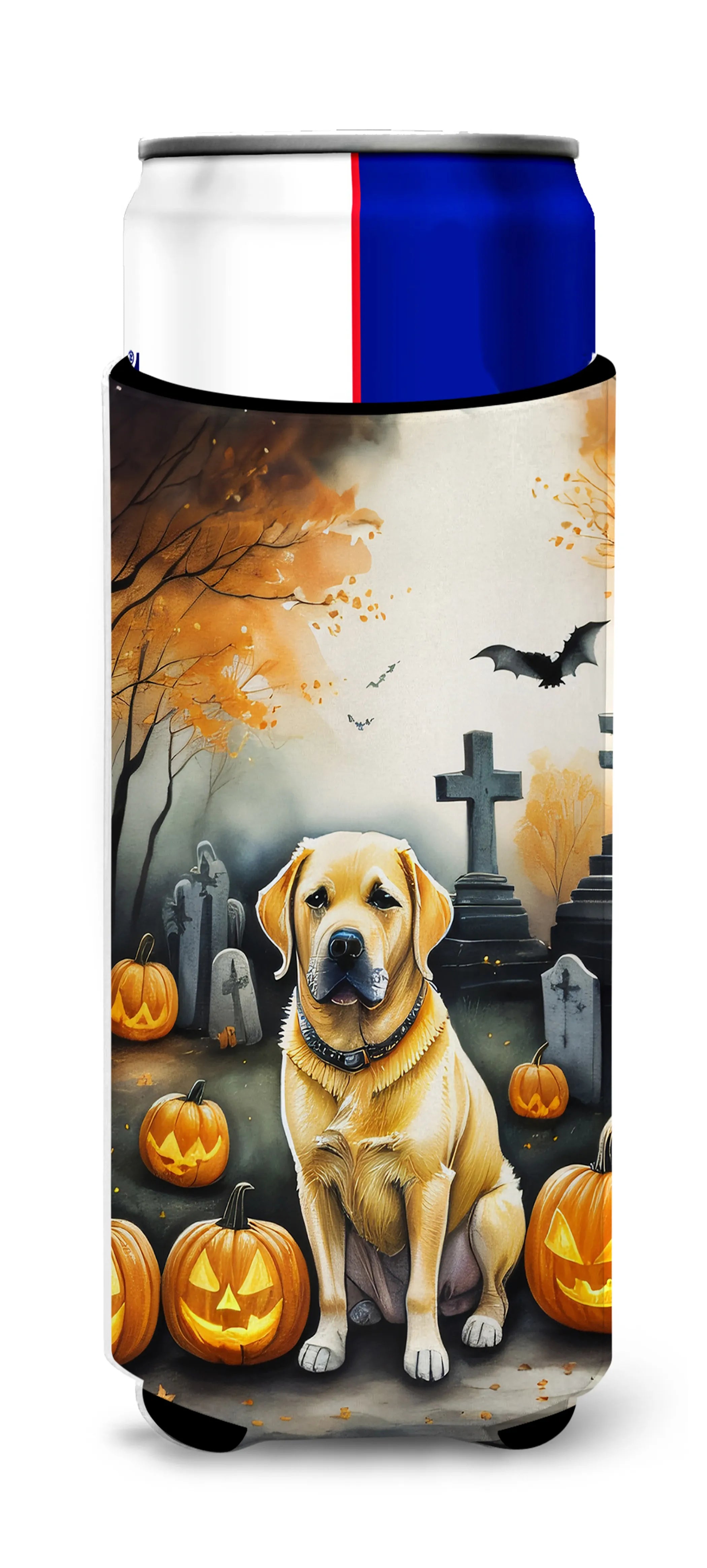 Spooky Halloween Hugger for Ultra Slim Cans - Size: SLIM CAN | Pack Of: 1 | Collection name: Spooky halloween