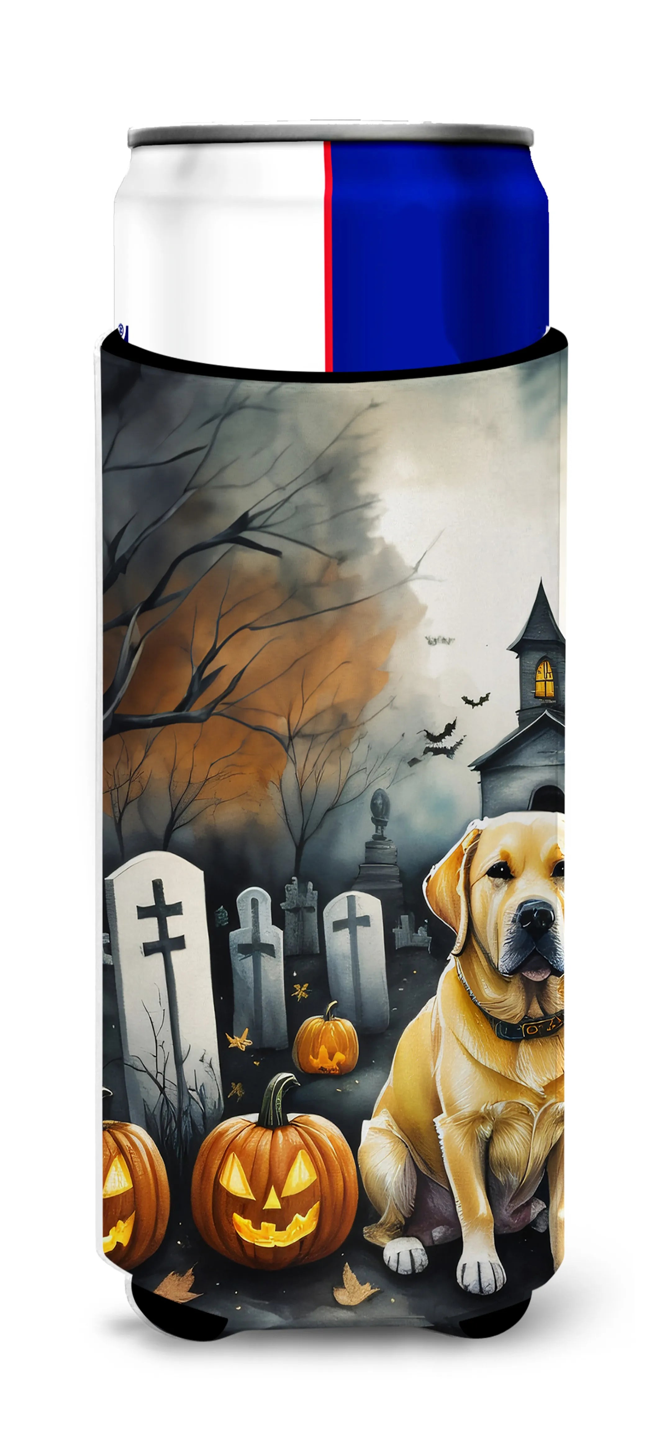 Spooky Halloween Hugger for Ultra Slim Cans - Size: SLIM CAN | Pack Of: 1 | Collection name: Spooky halloween