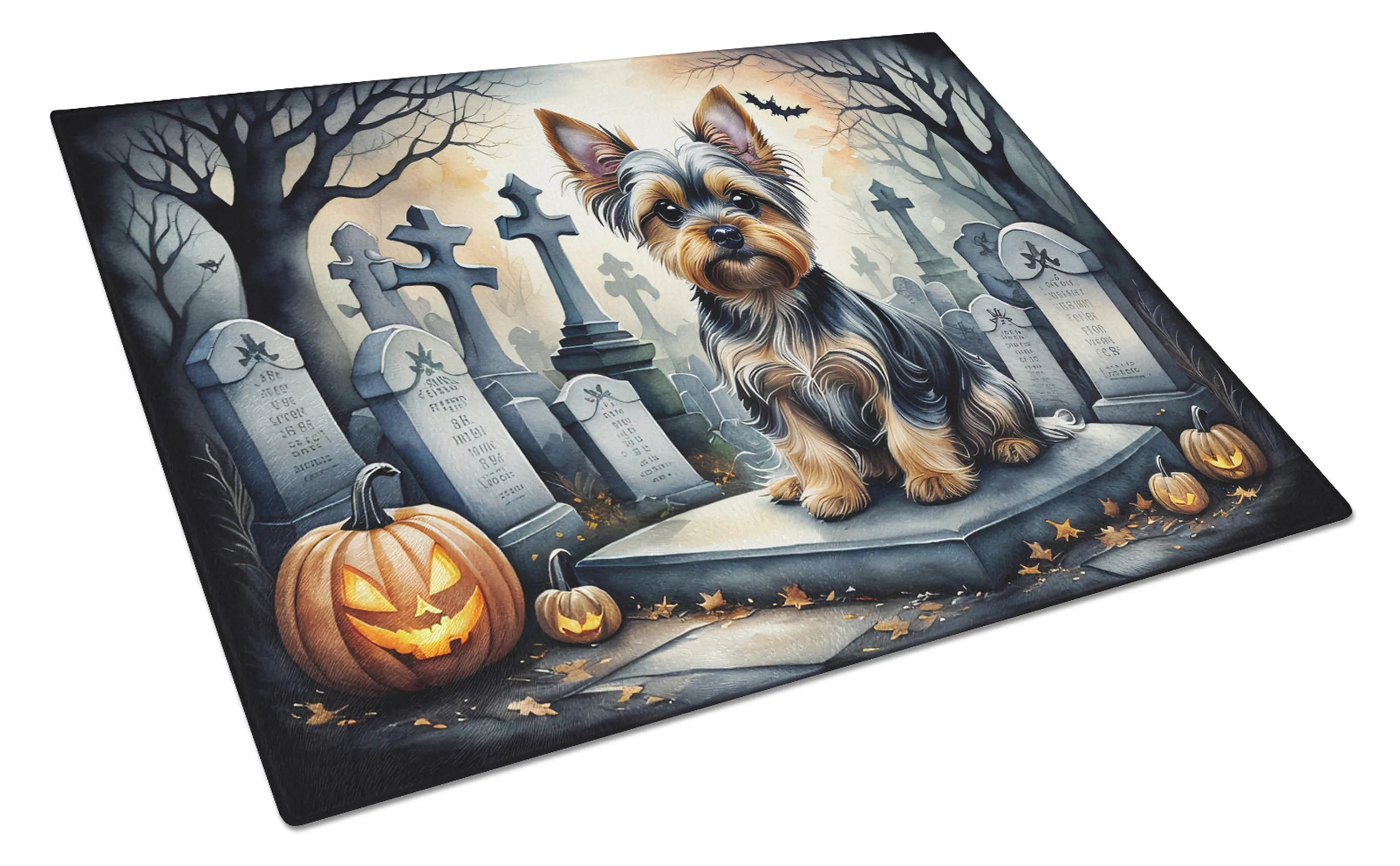 Spooky Halloween Glass Cutting Board - Size: LARGE | Pack Of: 1 | Collection name: Spooky halloween