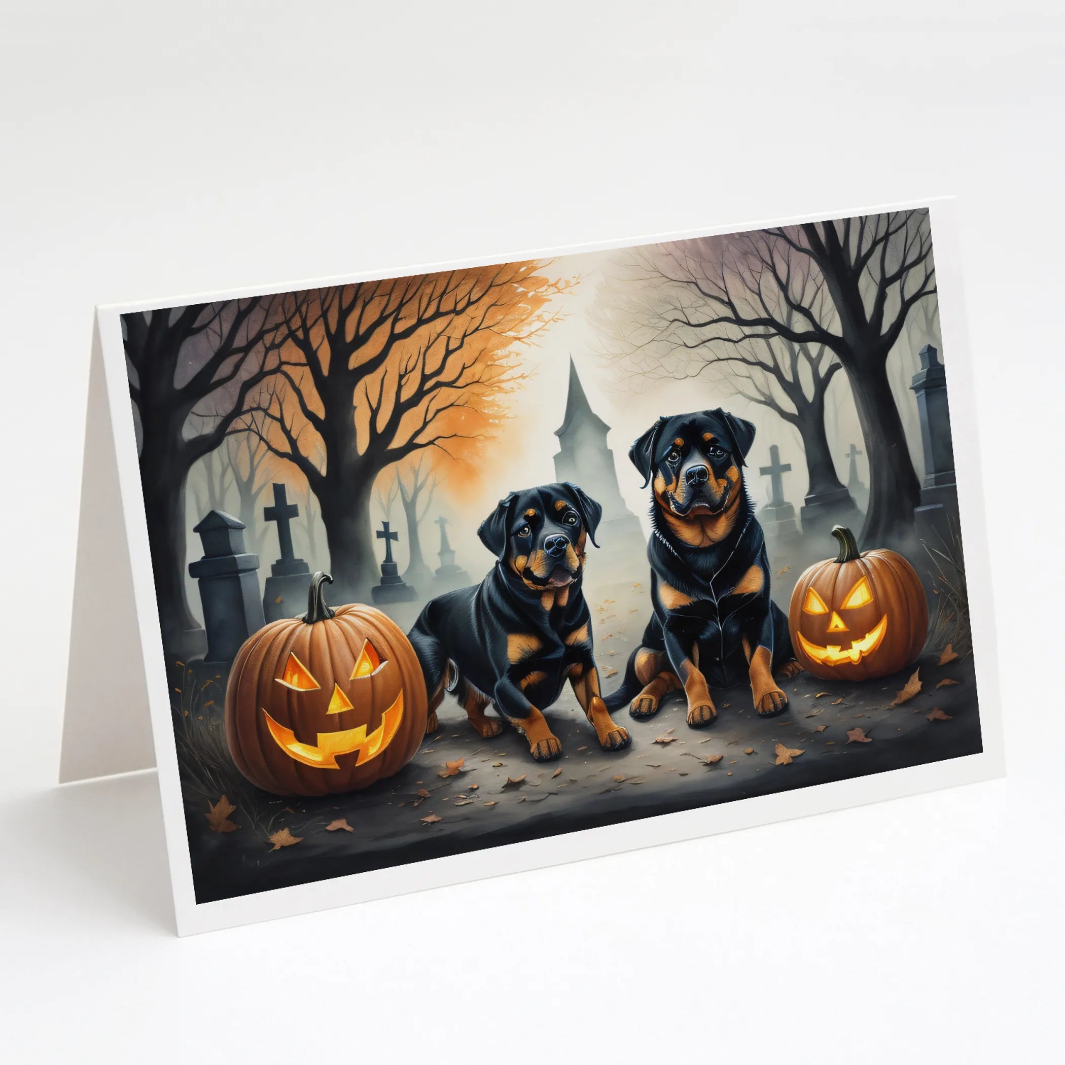 Spooky Halloween Greeting Cards  - Size: 5X7 | Pack Of: 8 | Collection name: Spooky halloween