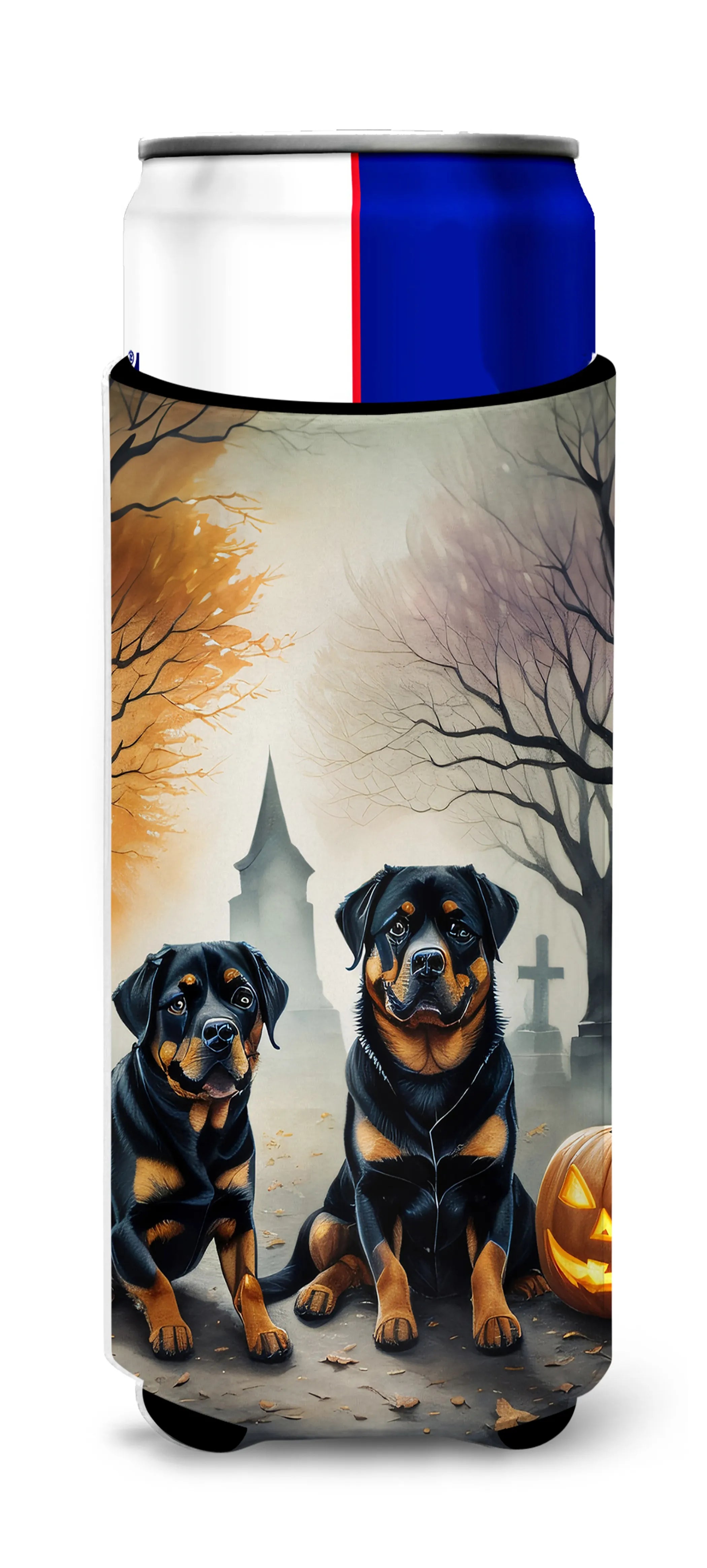 Spooky Halloween Hugger for Ultra Slim Cans - Size: SLIM CAN | Pack Of: 1 | Collection name: Spooky halloween