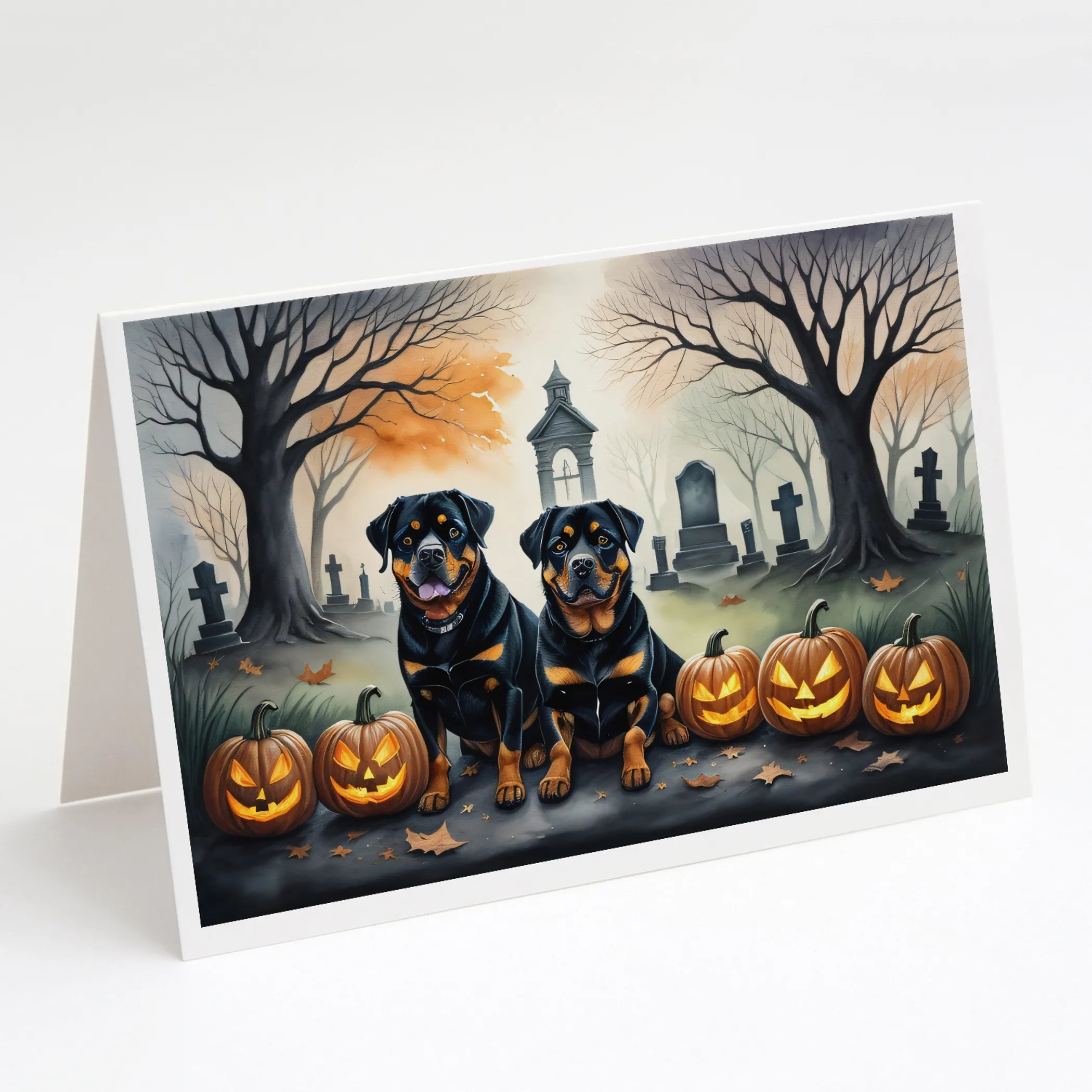 Spooky Halloween Greeting Cards  - Size: 5X7 | Pack Of: 8 | Collection name: Spooky halloween