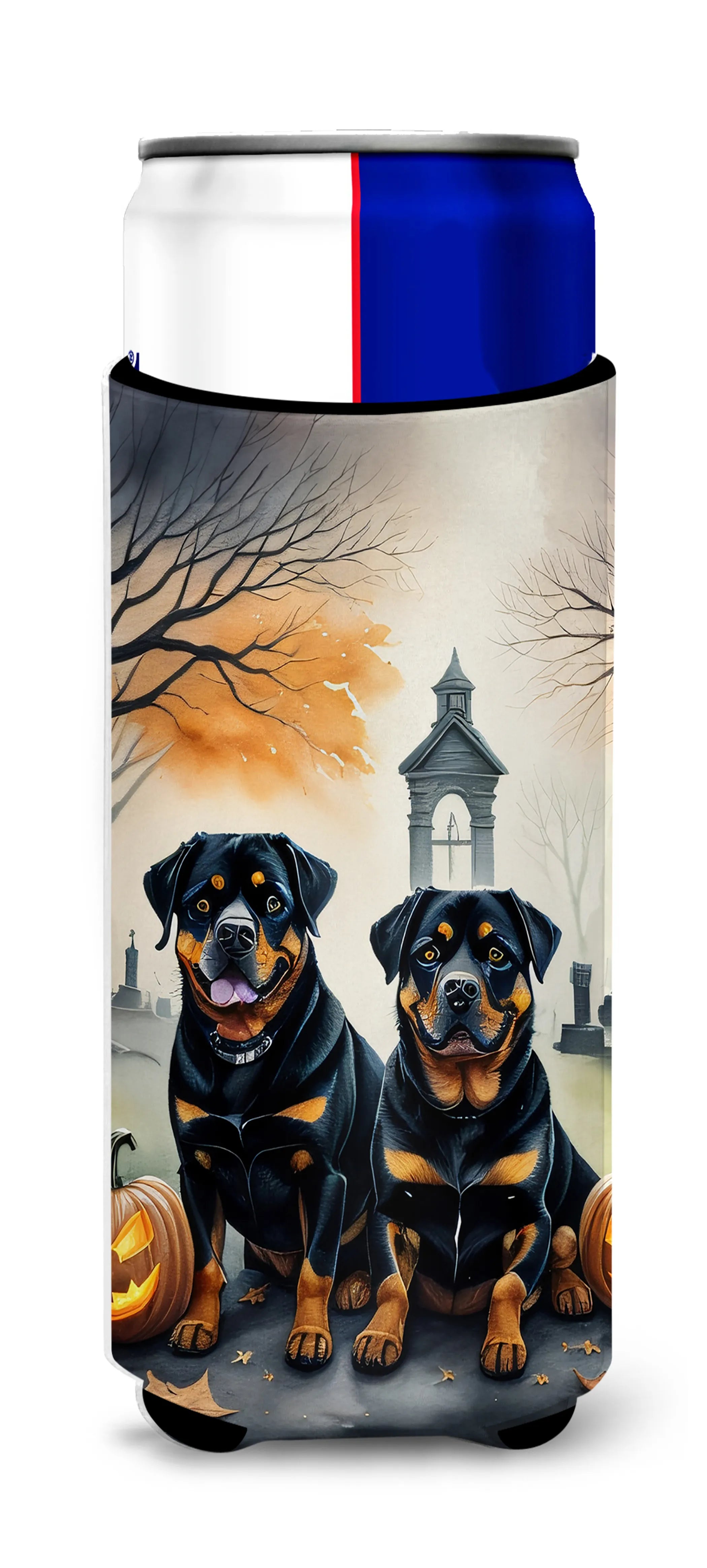 Spooky Halloween Hugger for Ultra Slim Cans - Size: SLIM CAN | Pack Of: 1 | Collection name: Spooky halloween