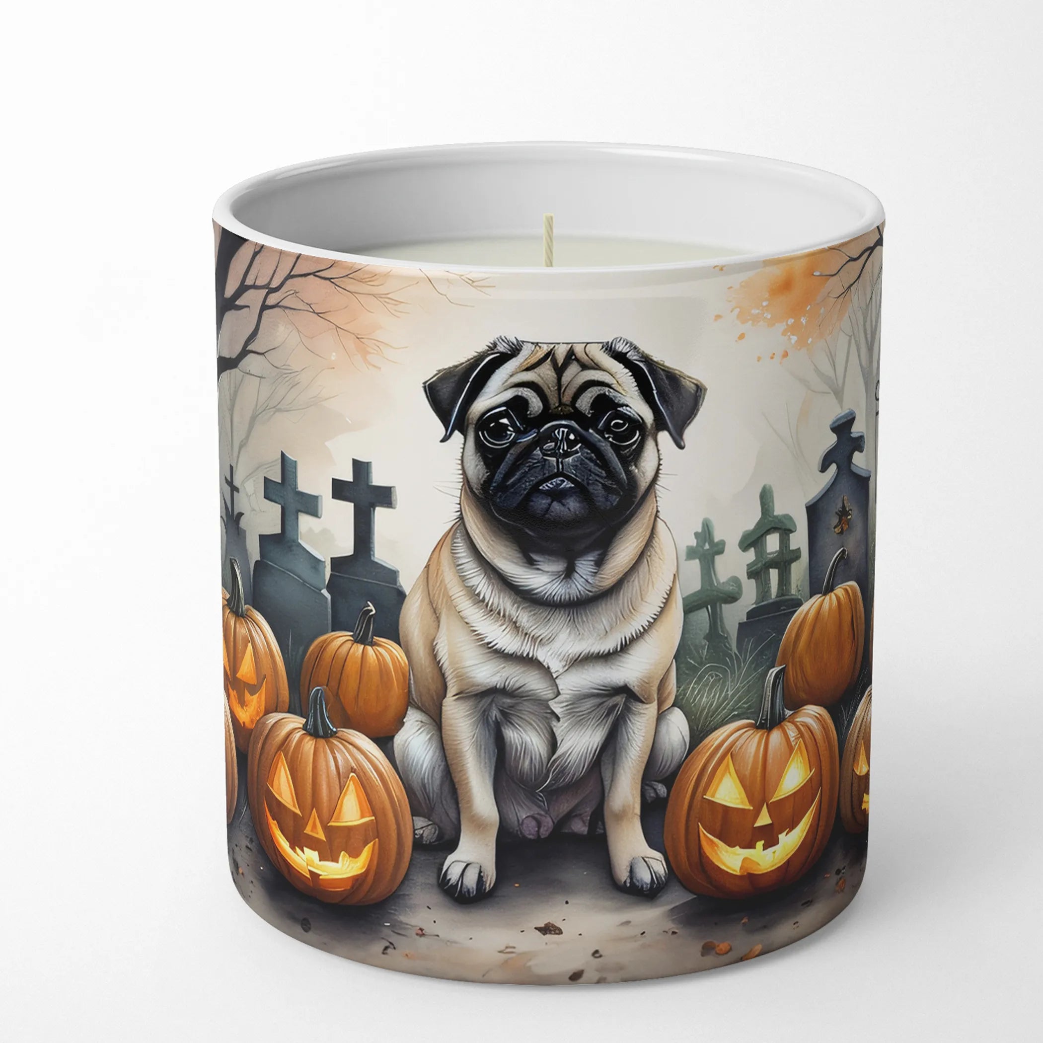 Spooky Halloween Decorative Soy Candle - Size: 10 OZ | Pack Of: 1 | Collection name: Spooky halloween