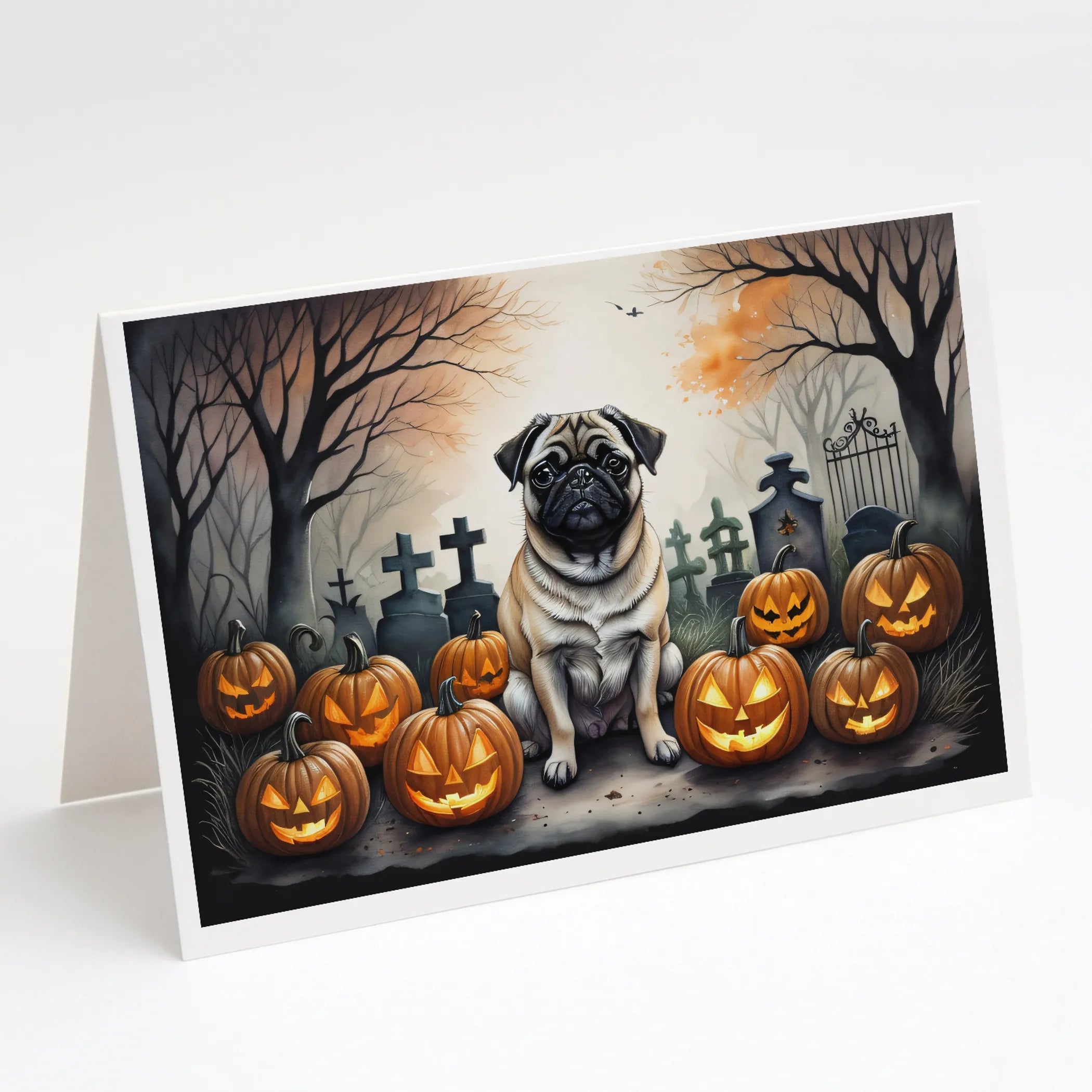 Spooky Halloween Greeting Cards  - Size: 5X7 | Pack Of: 8 | Collection name: Spooky halloween