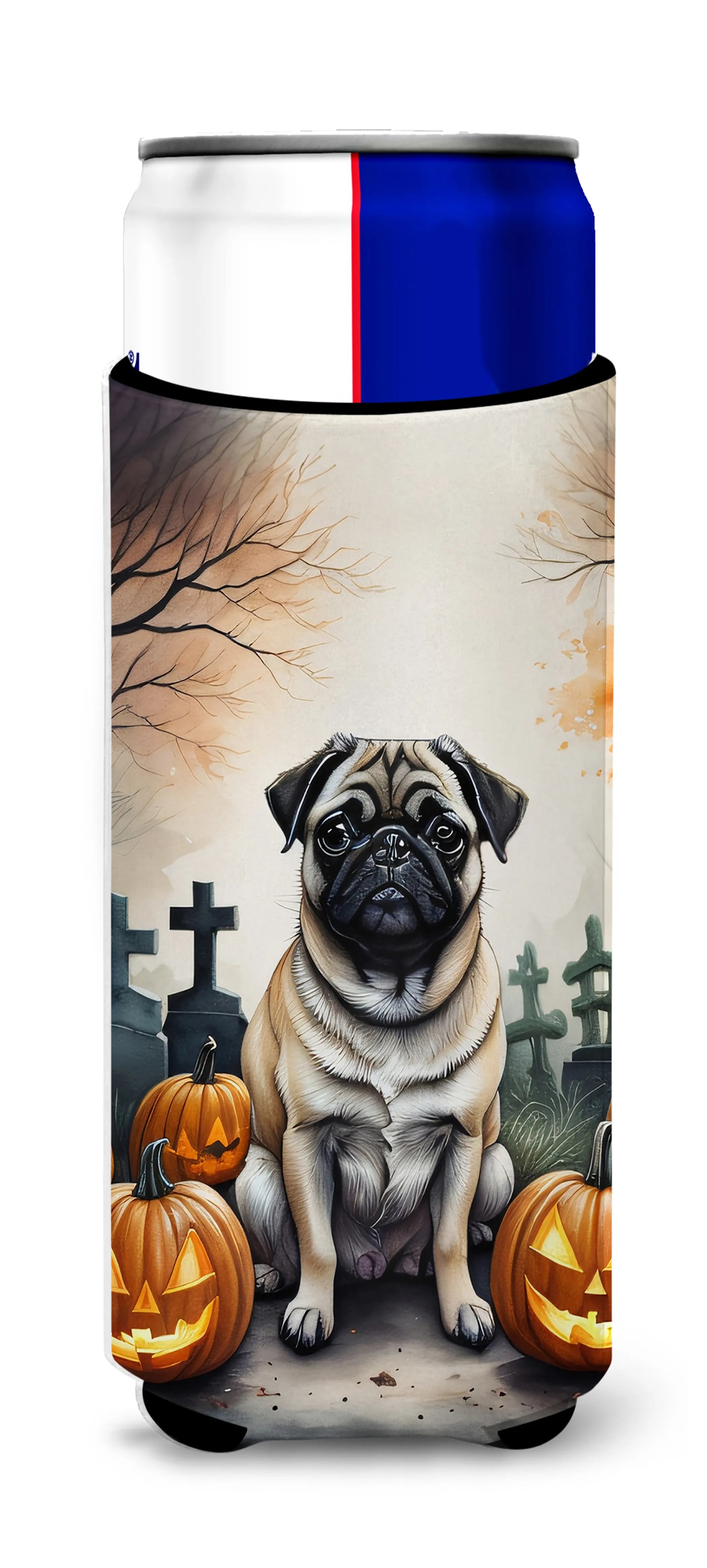 Spooky Halloween Hugger for Ultra Slim Cans - Size: SLIM CAN | Pack Of: 1 | Collection name: Spooky halloween