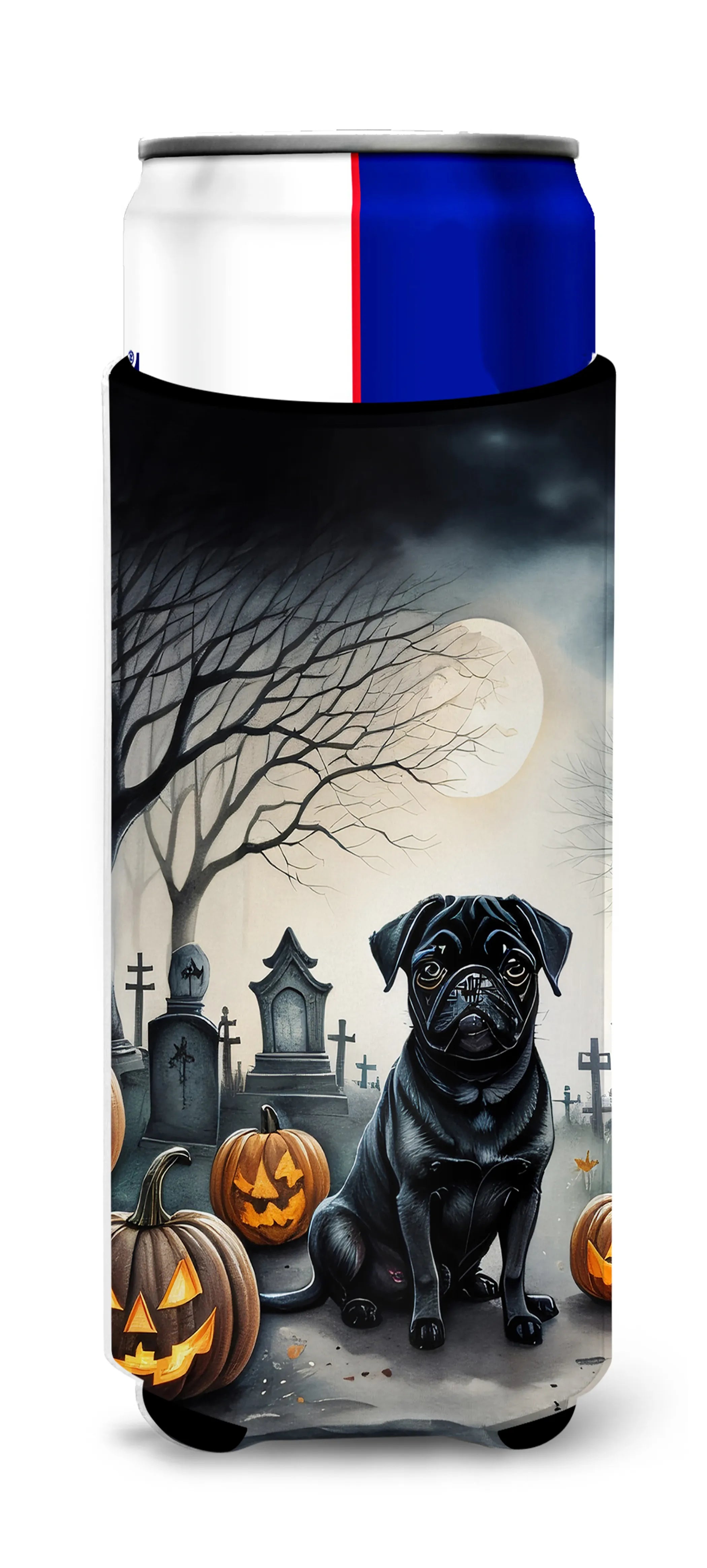 Spooky Halloween Hugger for Ultra Slim Cans - Size: SLIM CAN | Pack Of: 1 | Collection name: Spooky halloween