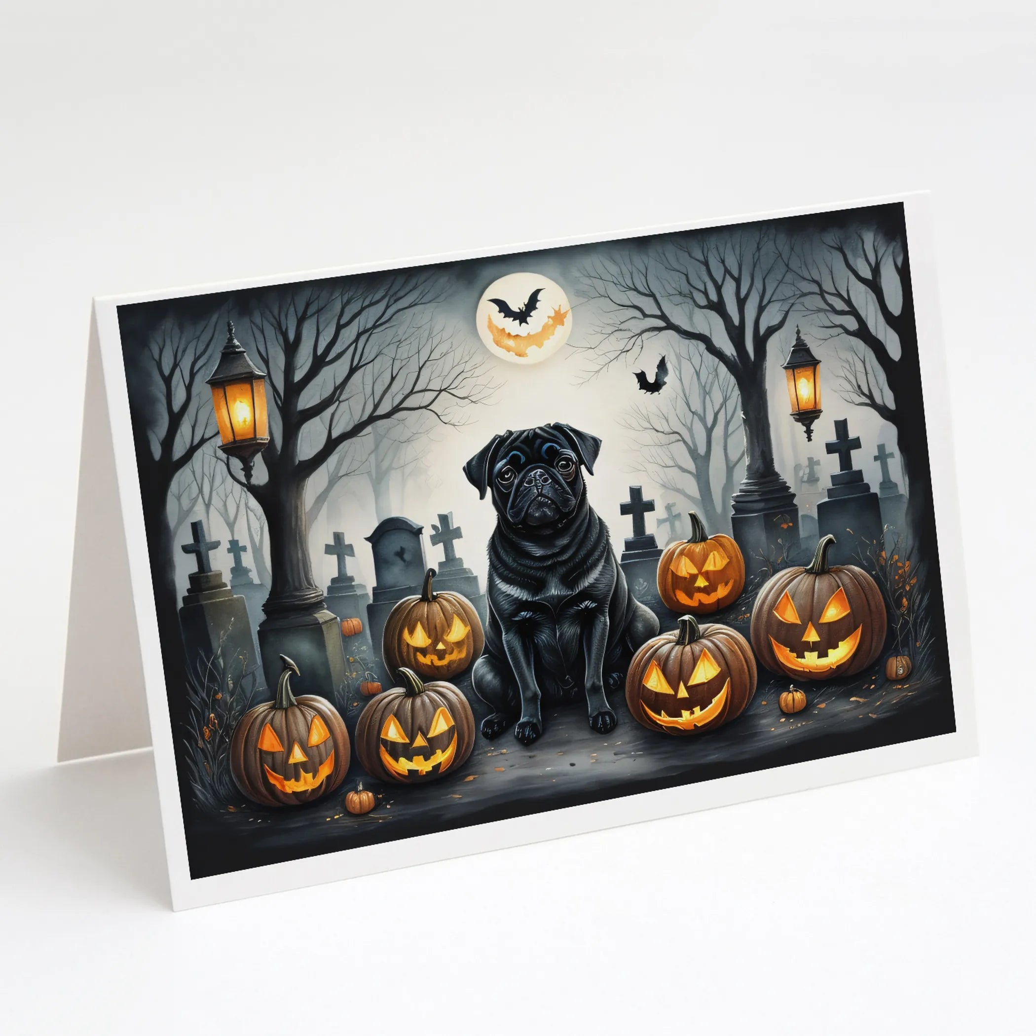 Spooky Halloween Greeting Cards  - Size: 5X7 | Pack Of: 8 | Collection name: Spooky halloween
