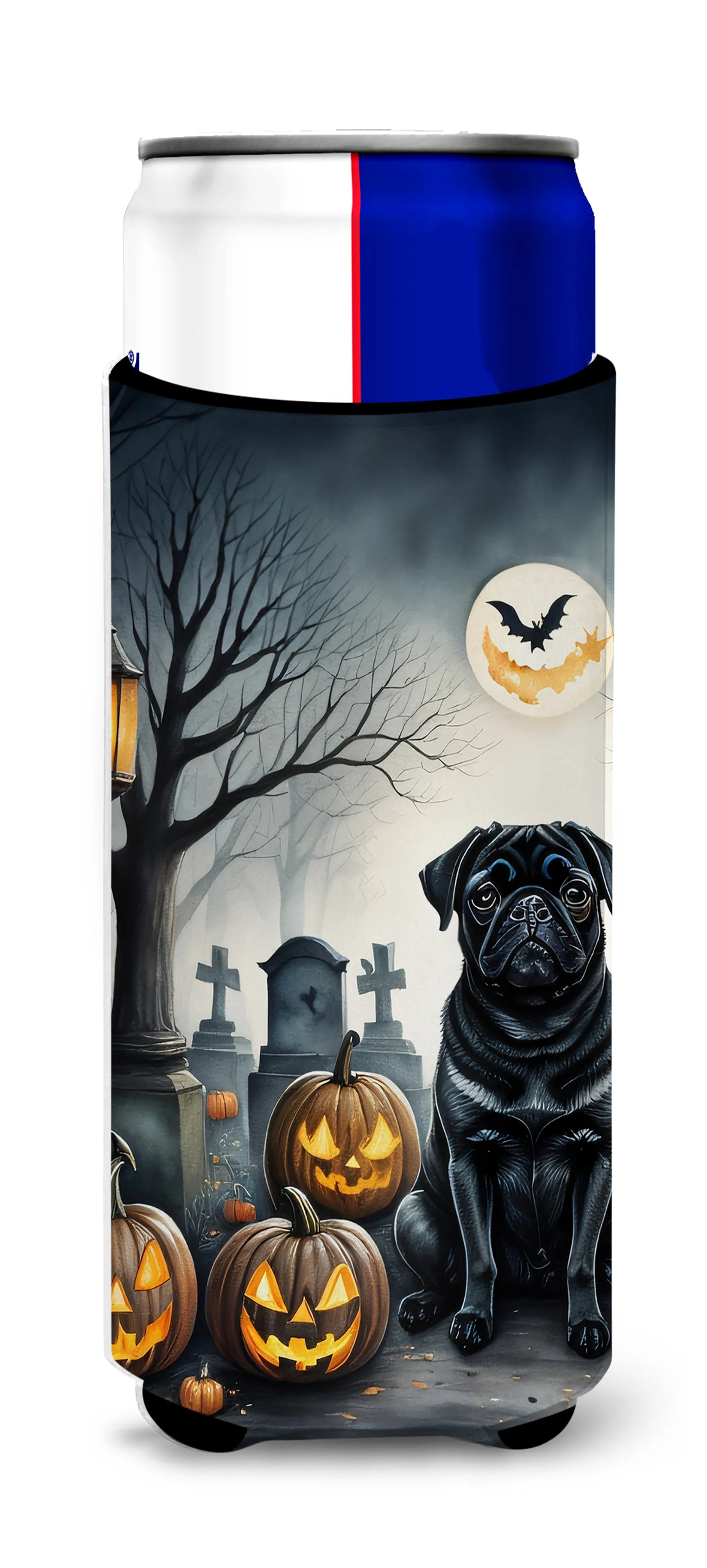 Spooky Halloween Hugger for Ultra Slim Cans - Size: SLIM CAN | Pack Of: 1 | Collection name: Spooky halloween