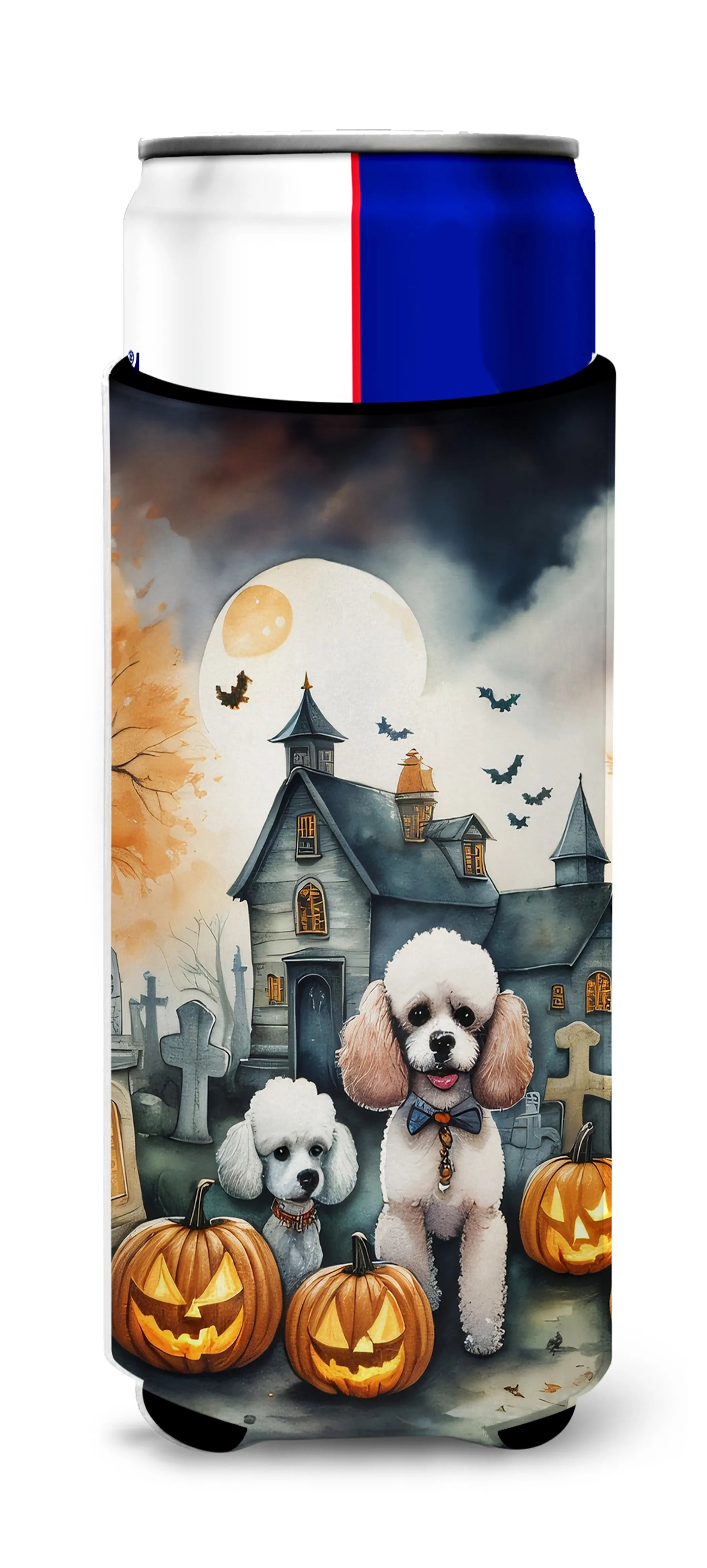Spooky Halloween Hugger for Ultra Slim Cans - Size: SLIM CAN | Pack Of: 1 | Collection name: Spooky halloween