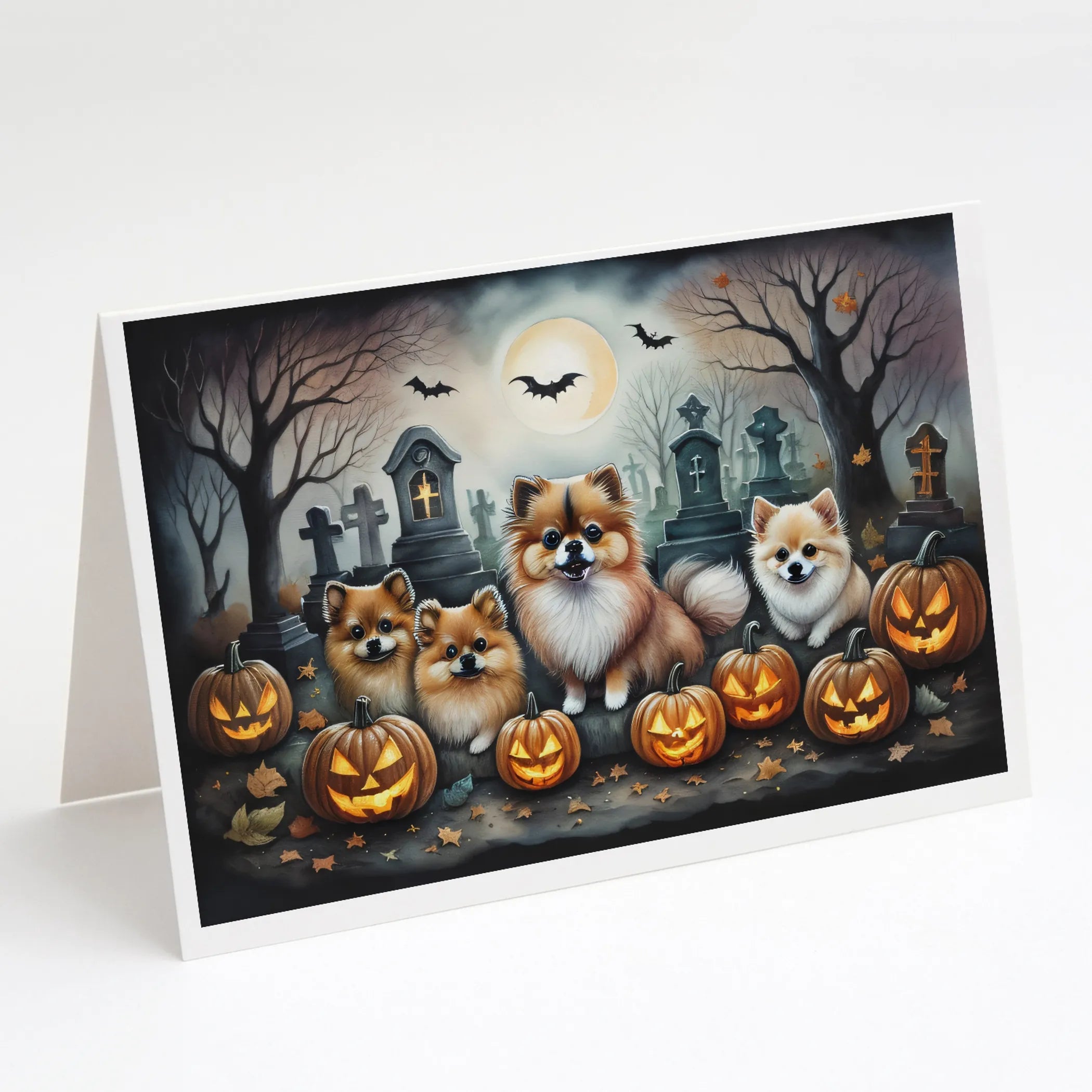 Spooky Halloween Greeting Cards  - Size: 5X7 | Pack Of: 8 | Collection name: Spooky halloween