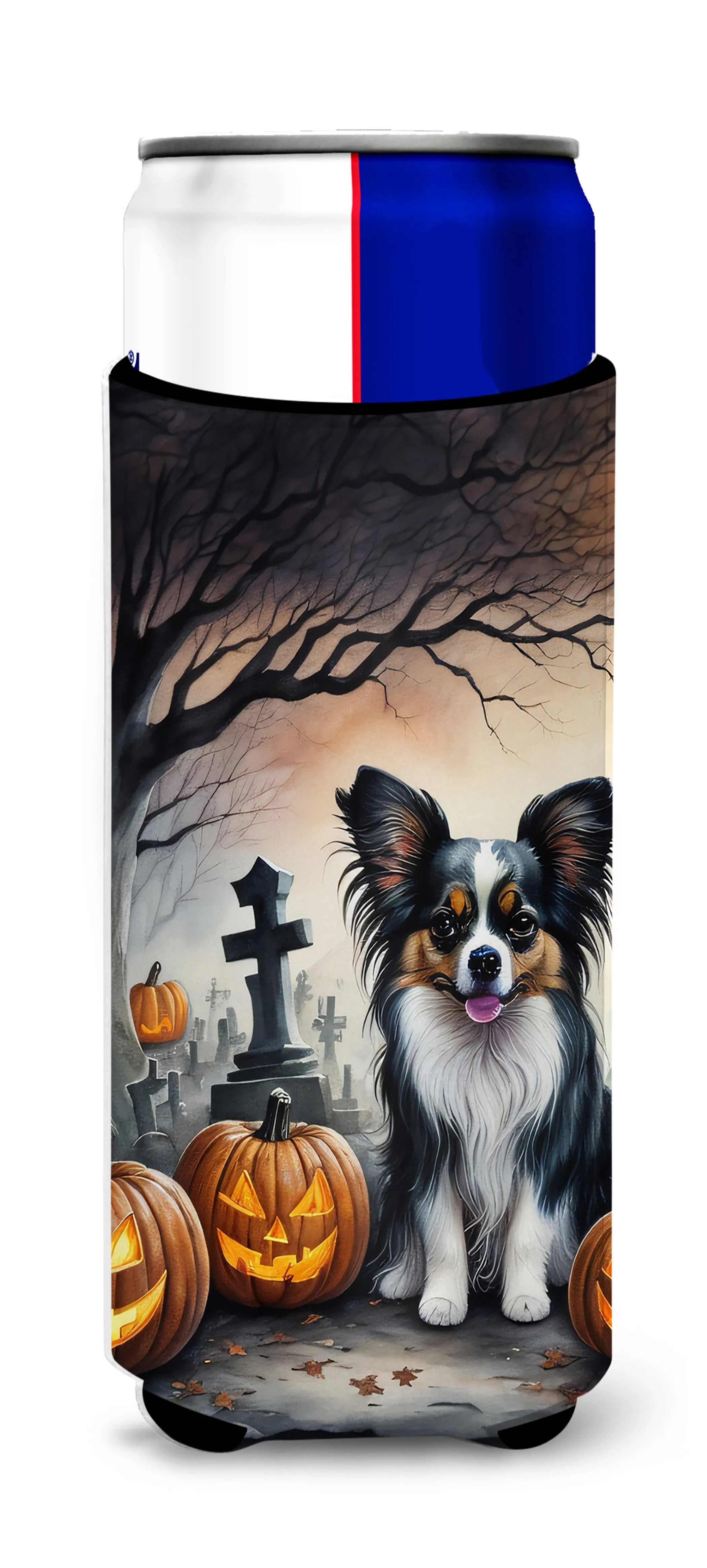 Spooky Halloween Hugger for Ultra Slim Cans - Size: SLIM CAN | Pack Of: 1 | Collection name: Spooky halloween