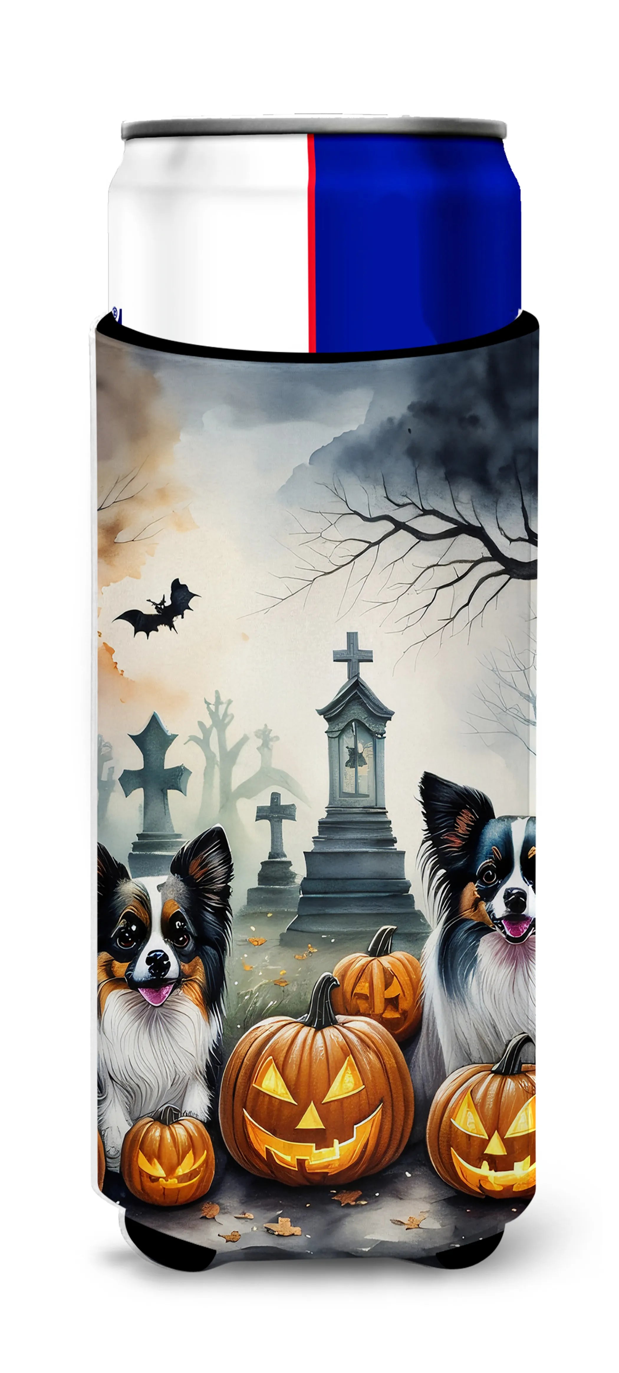Spooky Halloween Hugger for Ultra Slim Cans - Size: SLIM CAN | Pack Of: 1 | Collection name: Spooky halloween