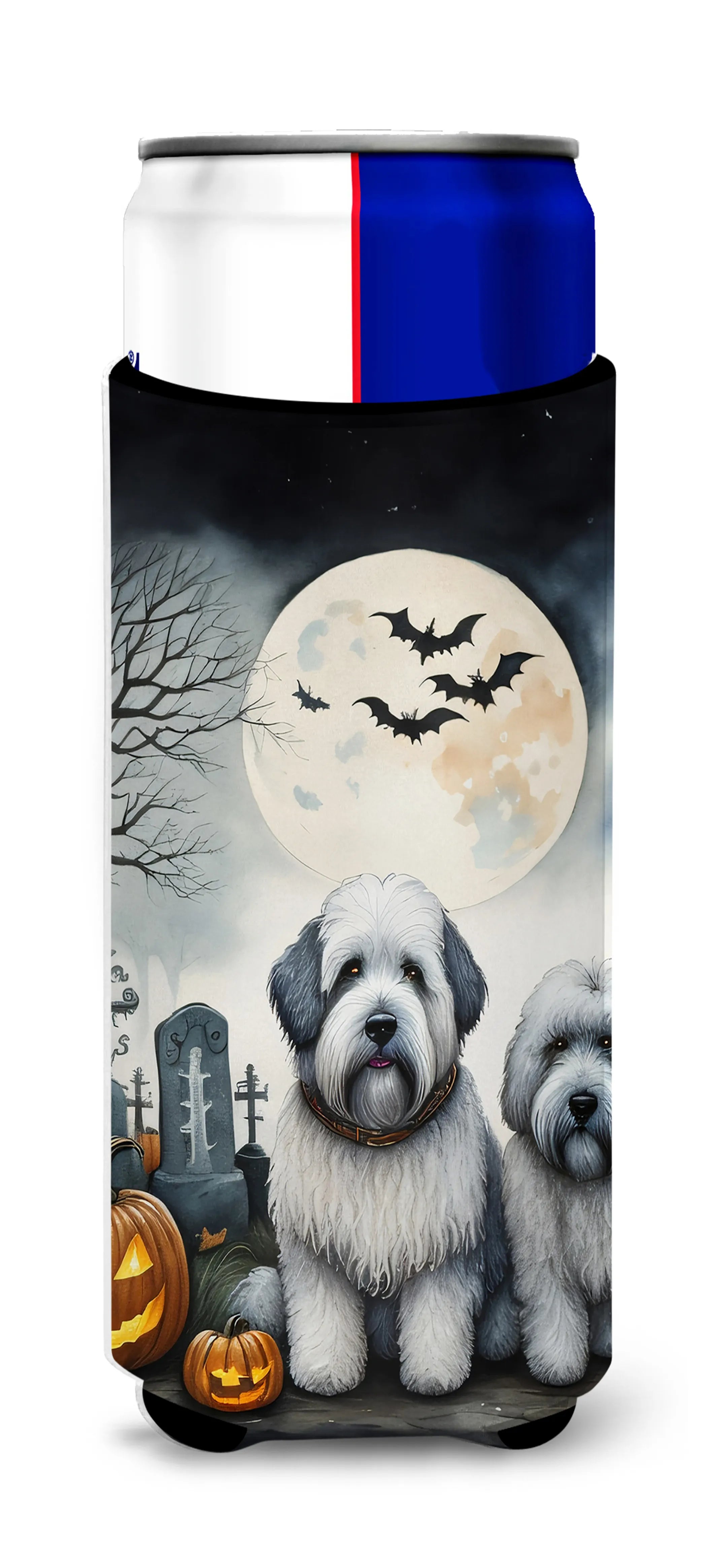 Spooky Halloween Hugger for Ultra Slim Cans - Size: SLIM CAN | Pack Of: 1 | Collection name: Spooky halloween
