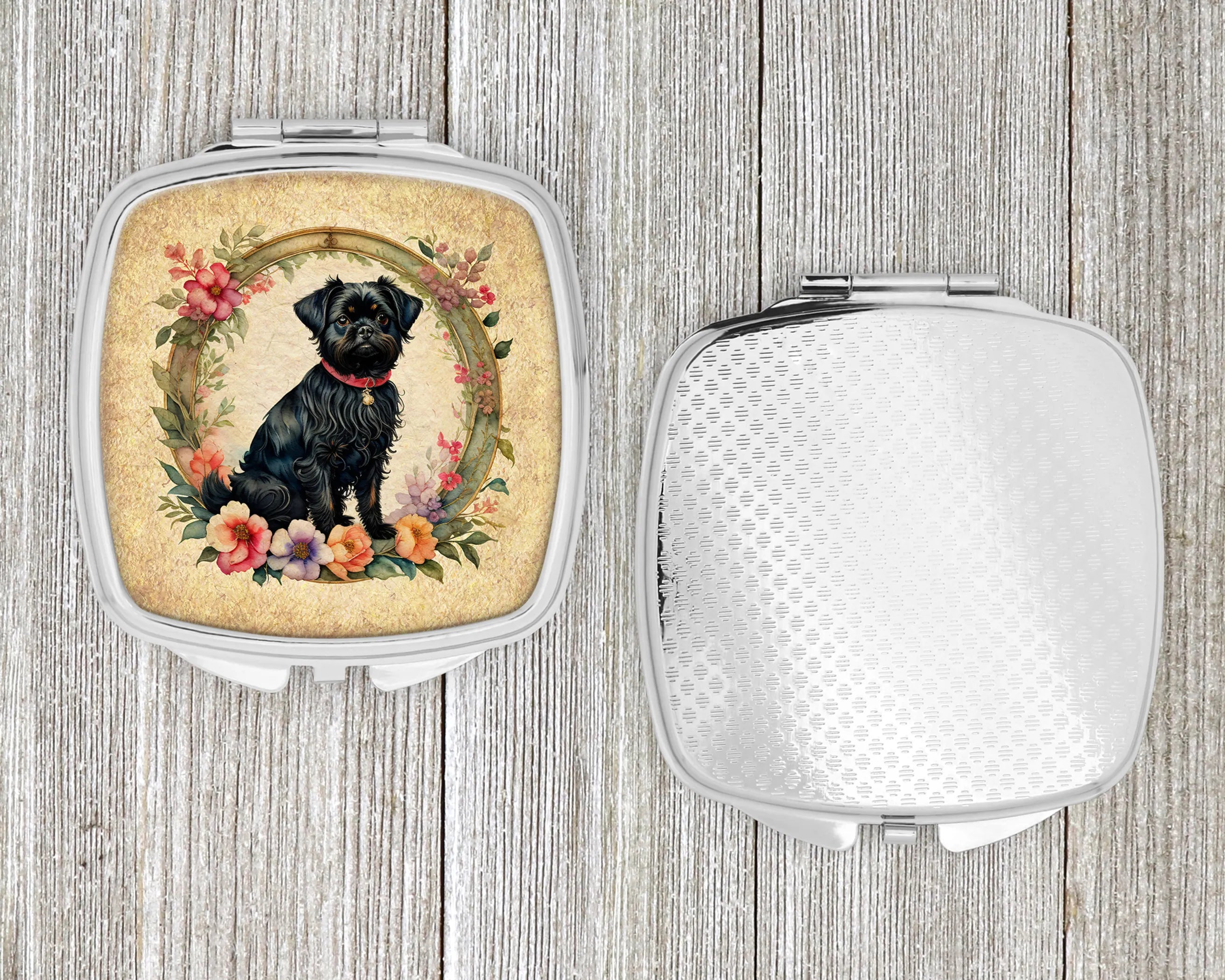 Frame of Flowers Compact Mirror - Pack Of: 1 | Collection name: Frame of flowers