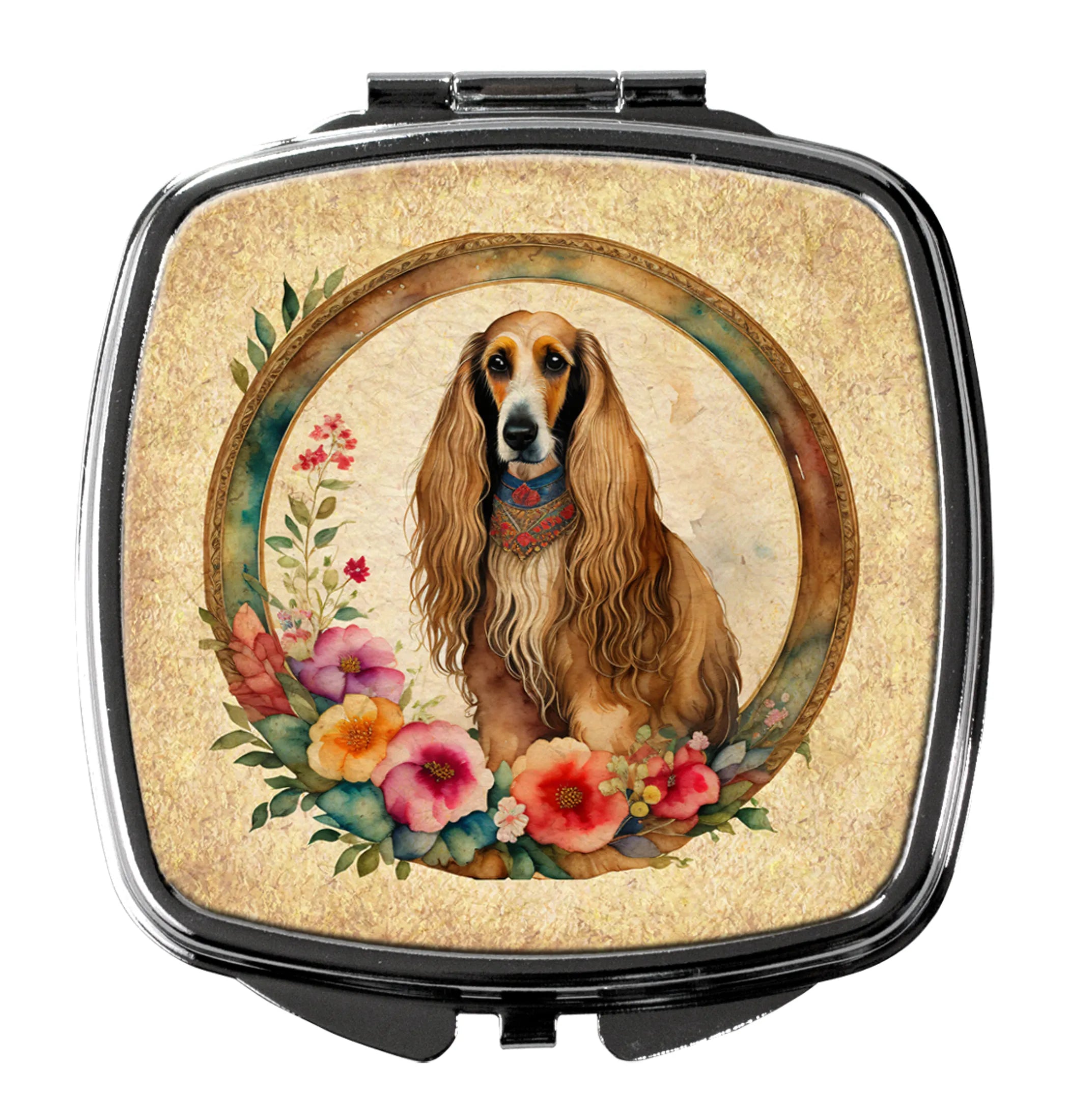 Frame of Flowers Compact Mirror - Pack Of: 1 | Collection name: Frame of flowers