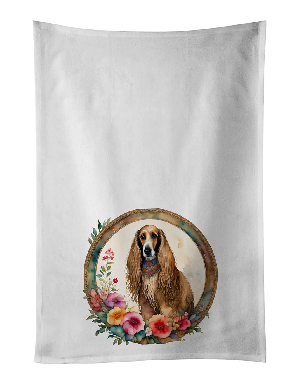 Frame of Flowers Kitchen Towel Set of 2 - Size: 28HX19W | Pack Of: 1 | Collection name: Frame of flowers