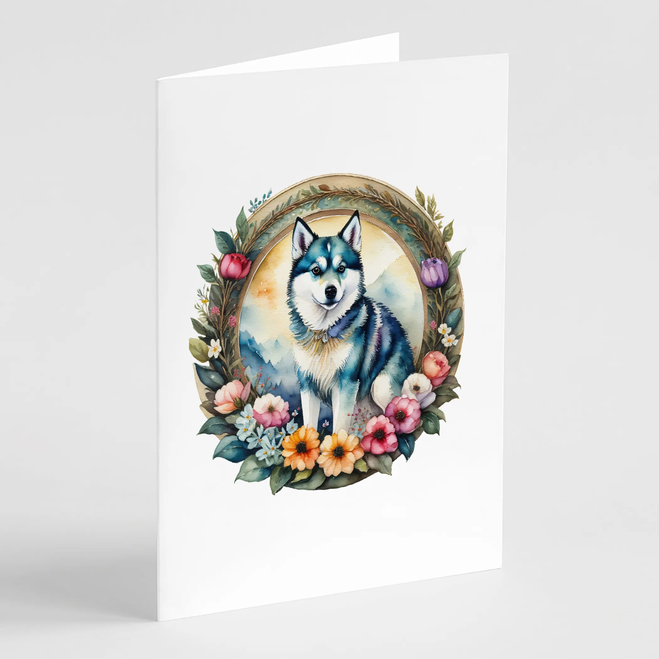 Frame of Flowers Greeting Cards  - Size: 5X7 | Pack Of: 1 | Collection name: Frame of flowers