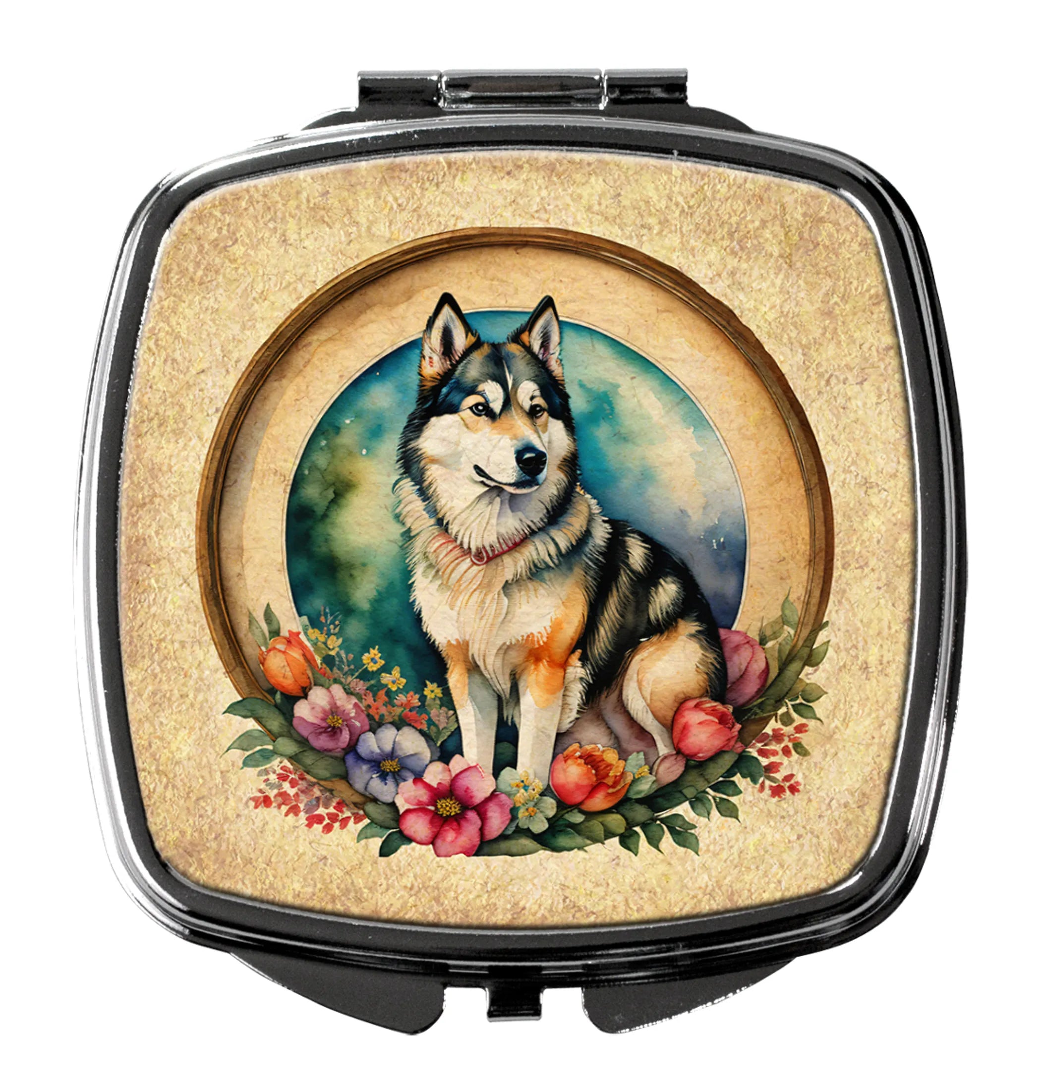 Frame of Flowers Compact Mirror - Pack Of: 1 | Collection name: Frame of flowers