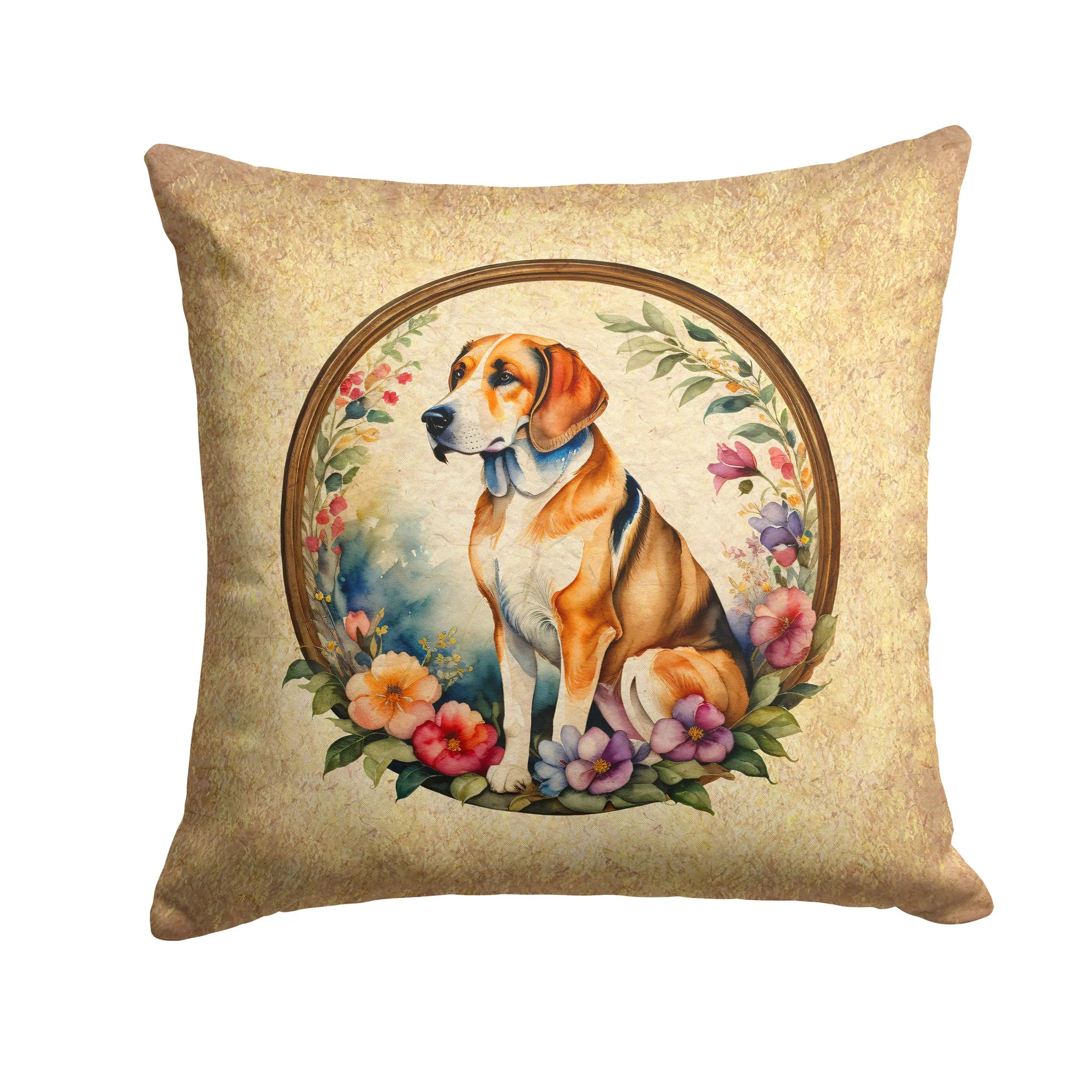 Frame of Flowers Throw Pillow - Size: 14HX14W | Pack Of: 1 | Collection name: Frame of flowers