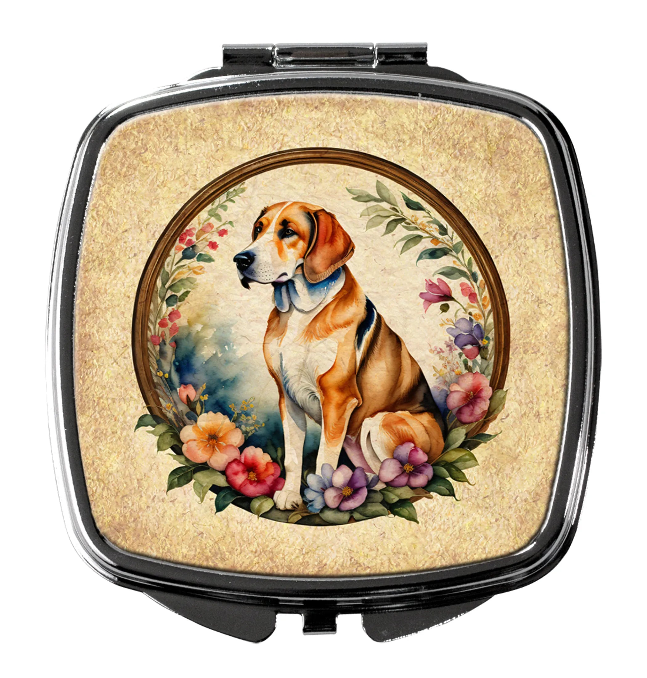 Frame of Flowers Compact Mirror - Pack Of: 1 | Collection name: Frame of flowers