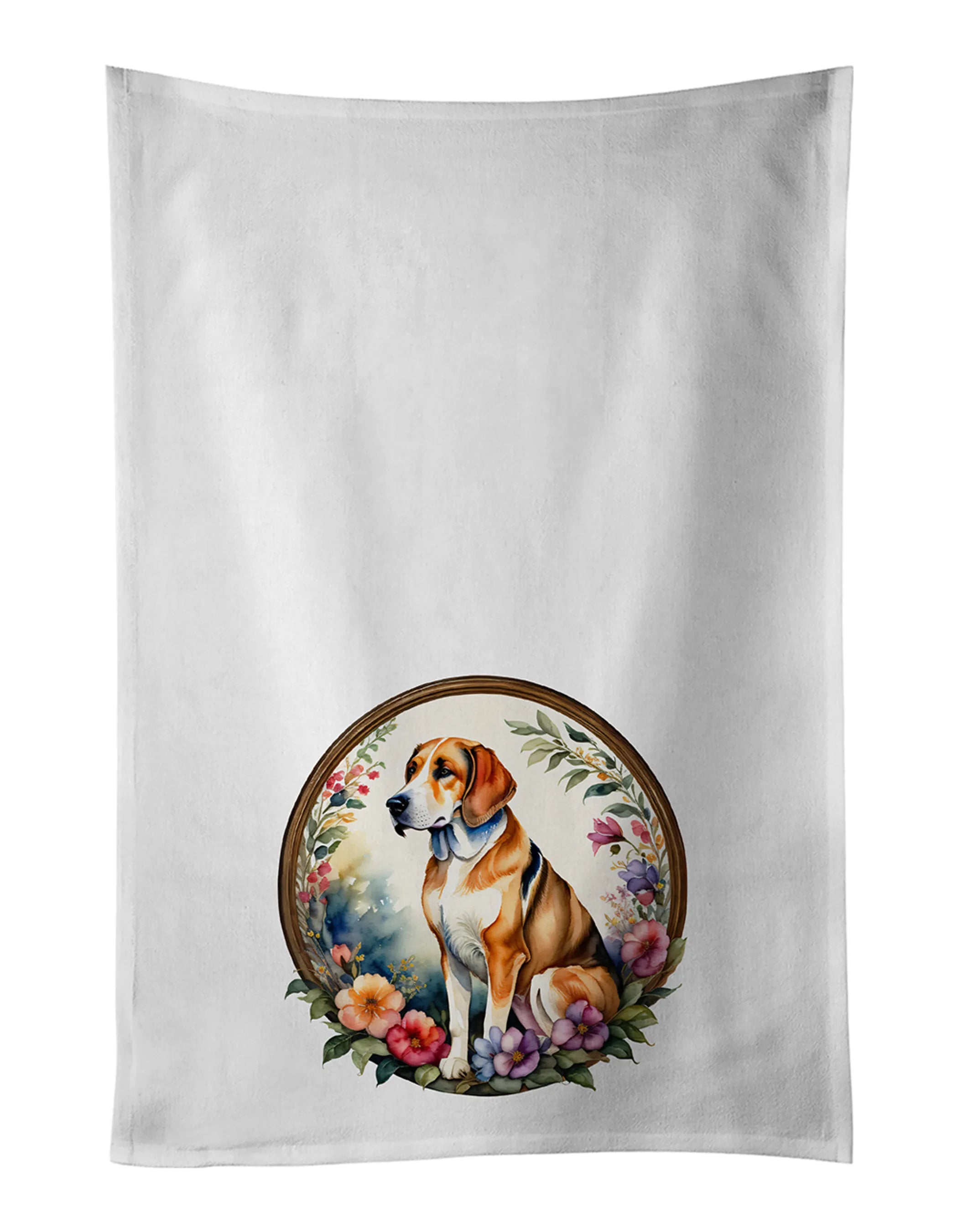 Frame of Flowers Kitchen Towel Set of 2 - Size: 28HX19W | Pack Of: 1 | Collection name: Frame of flowers
