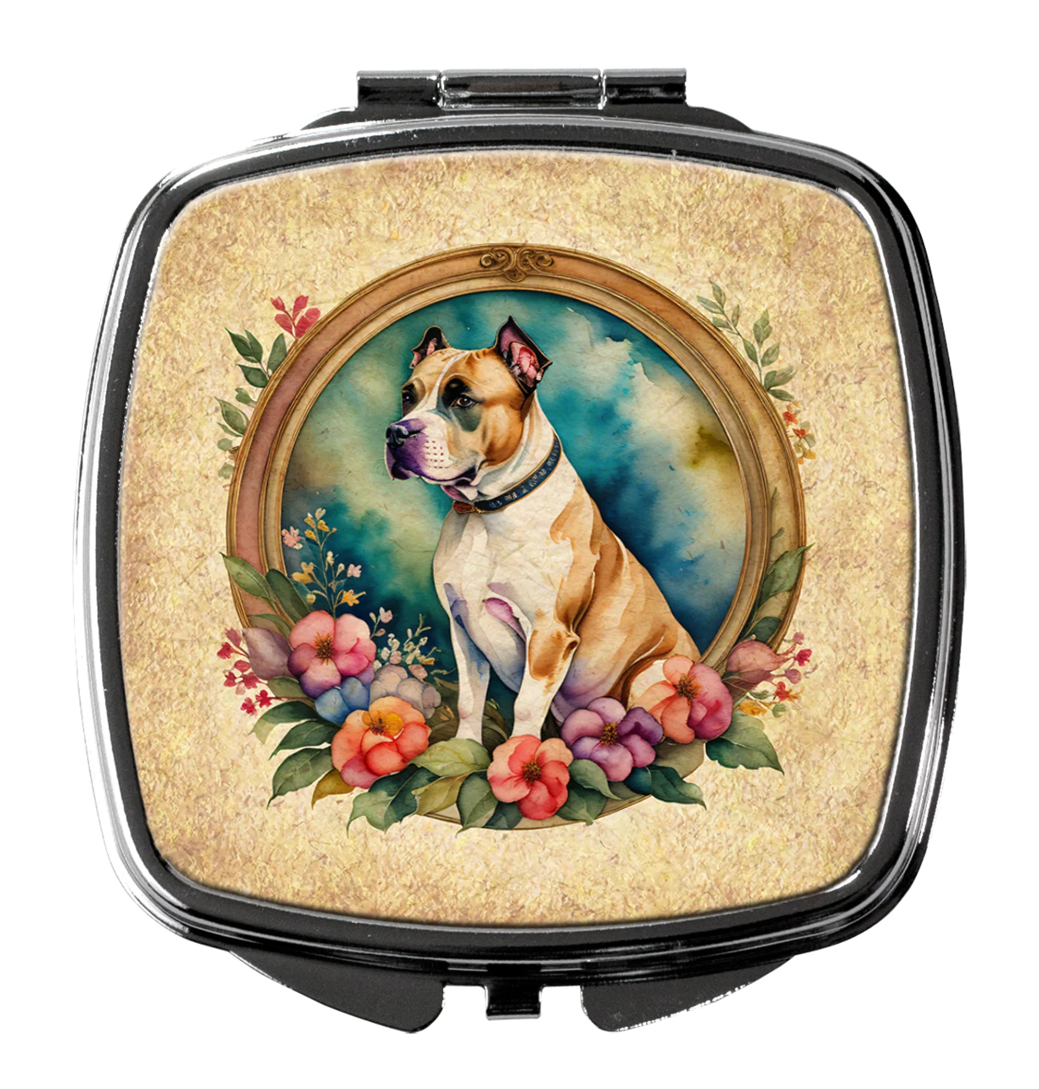Frame of Flowers Compact Mirror - Pack Of: 1 | Collection name: Frame of flowers