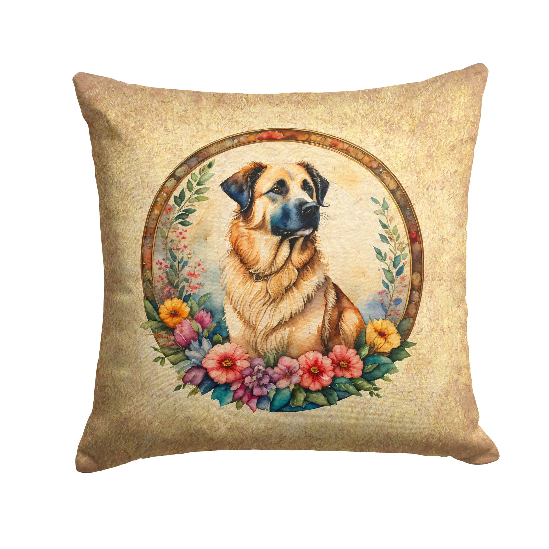 Frame of Flowers Throw Pillow - Size: 14HX14W | Pack Of: 1 | Collection name: Frame of flowers