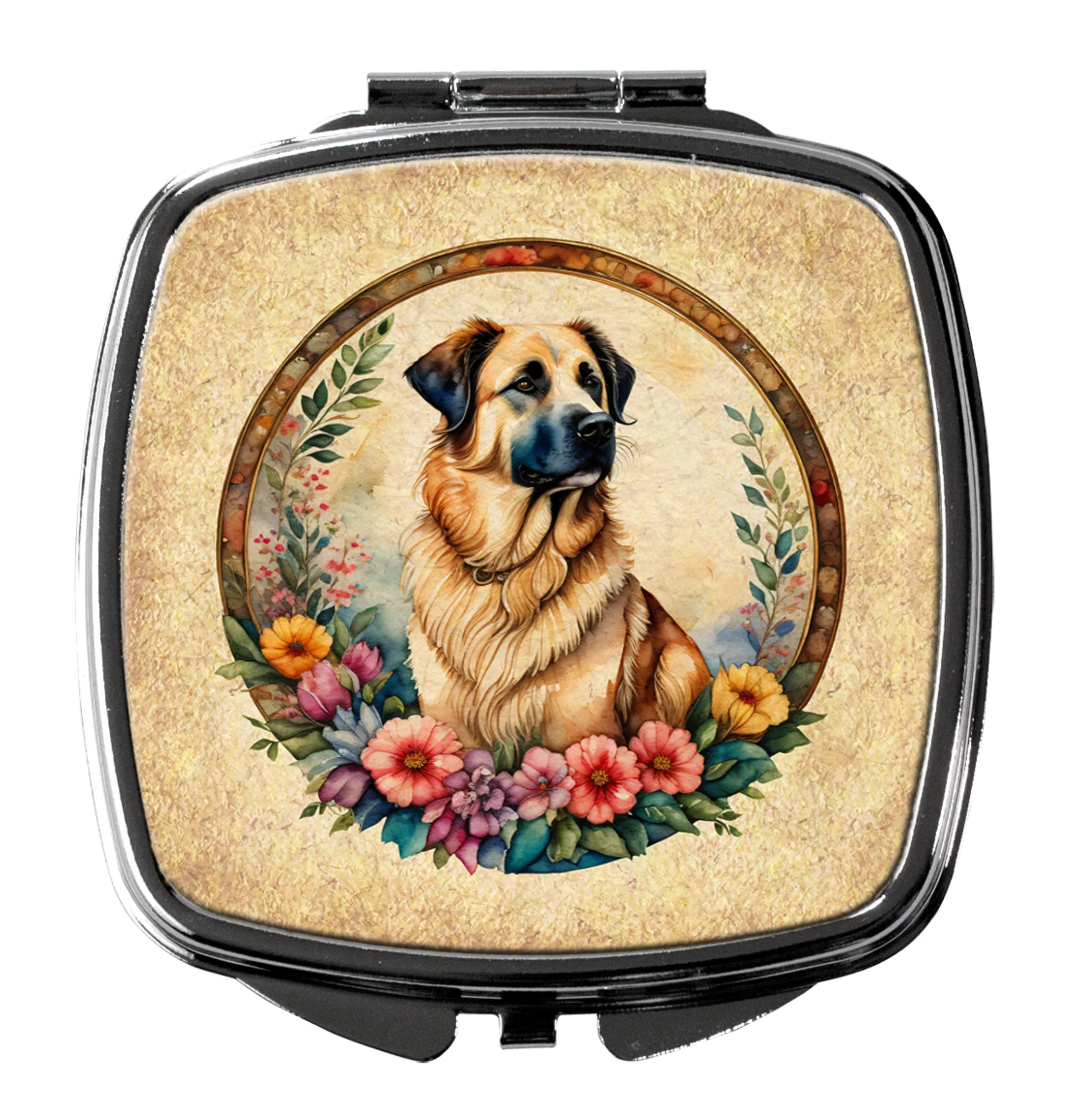 Frame of Flowers Compact Mirror - Pack Of: 1 | Collection name: Frame of flowers