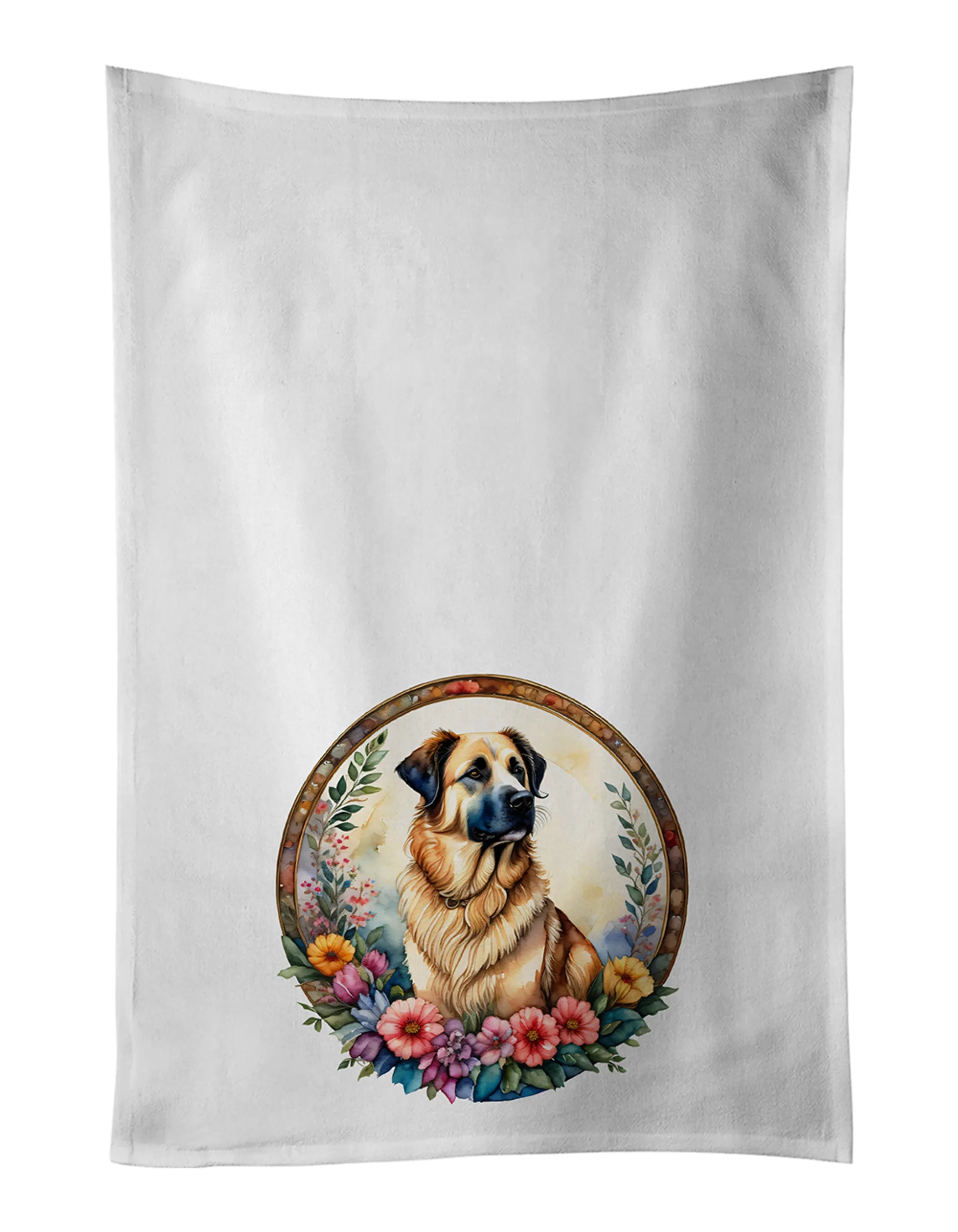 Frame of Flowers Kitchen Towel Set of 2 - Size: 28HX19W | Pack Of: 1 | Collection name: Frame of flowers
