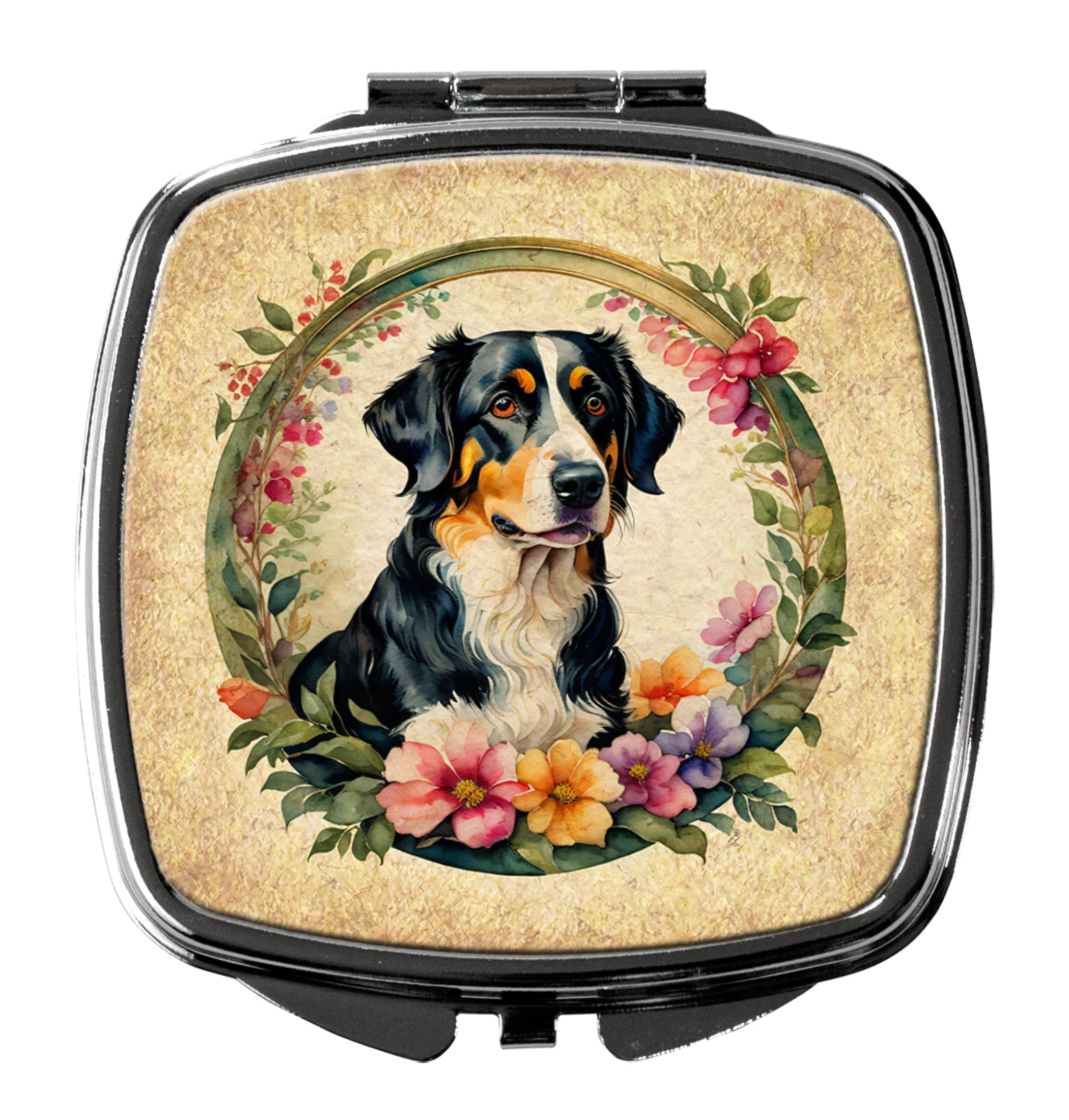 Frame of Flowers Compact Mirror - Pack Of: 1 | Collection name: Frame of flowers