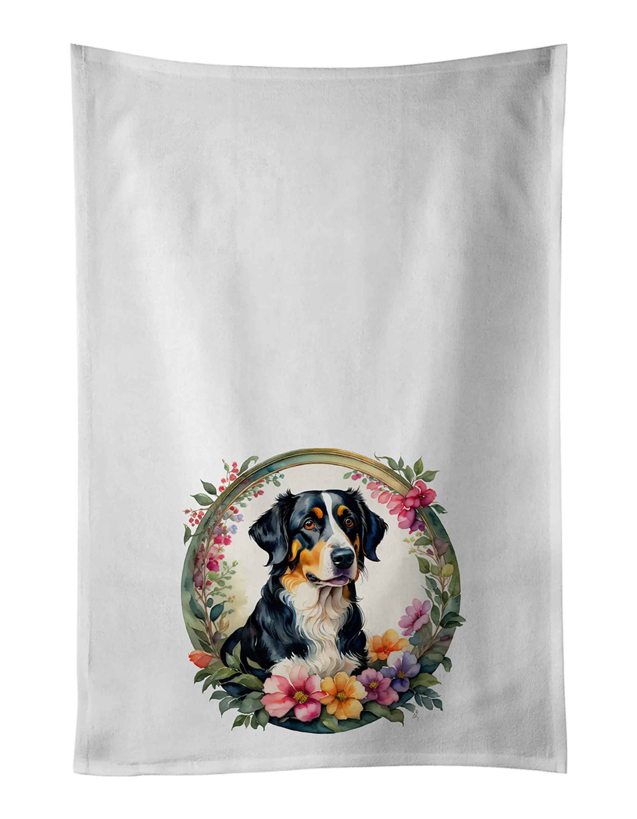 Frame of Flowers Kitchen Towel Set of 2 - Size: 28HX19W | Pack Of: 1 | Collection name: Frame of flowers