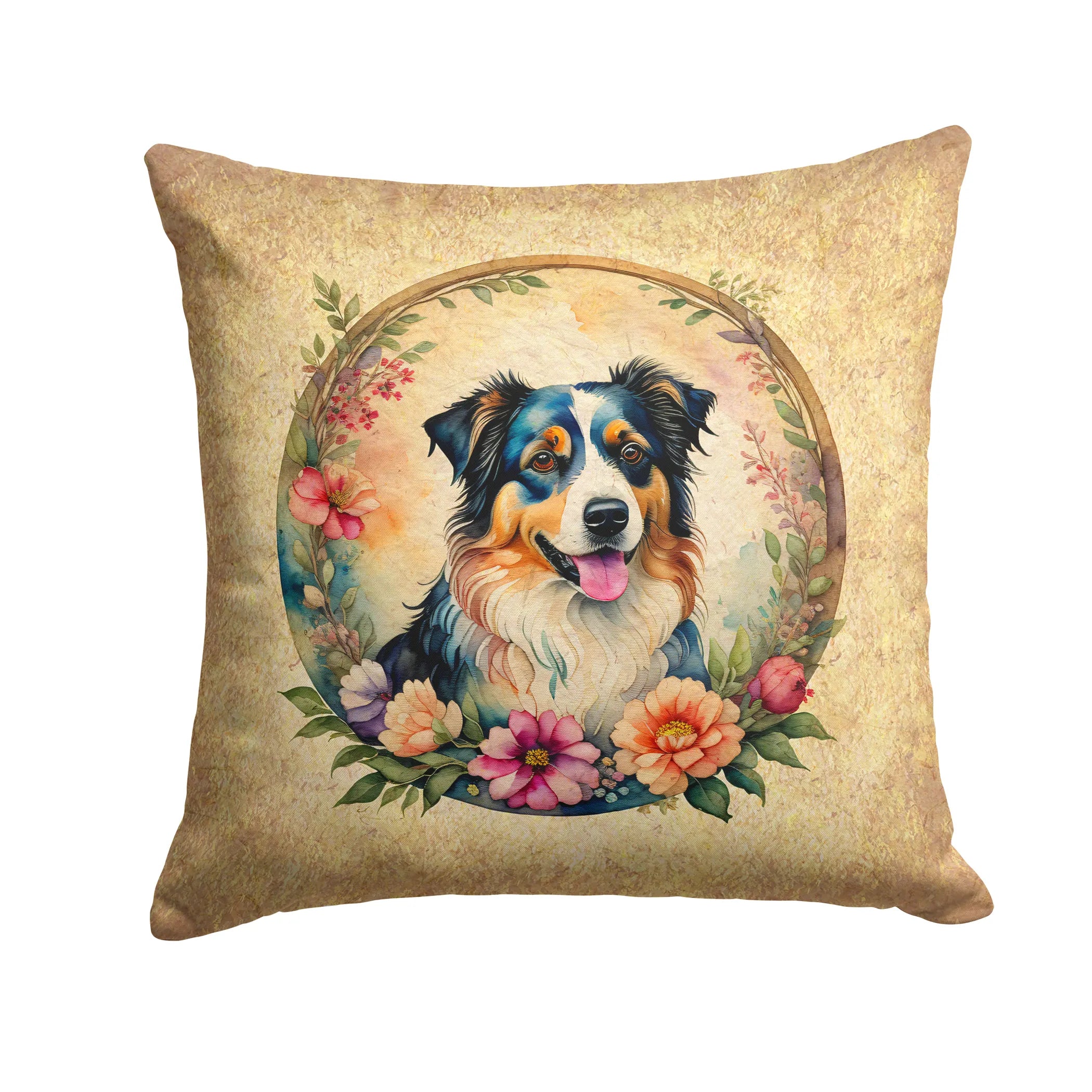 Frame of Flowers Throw Pillow - Size: 14HX14W | Pack Of: 1 | Collection name: Frame of flowers