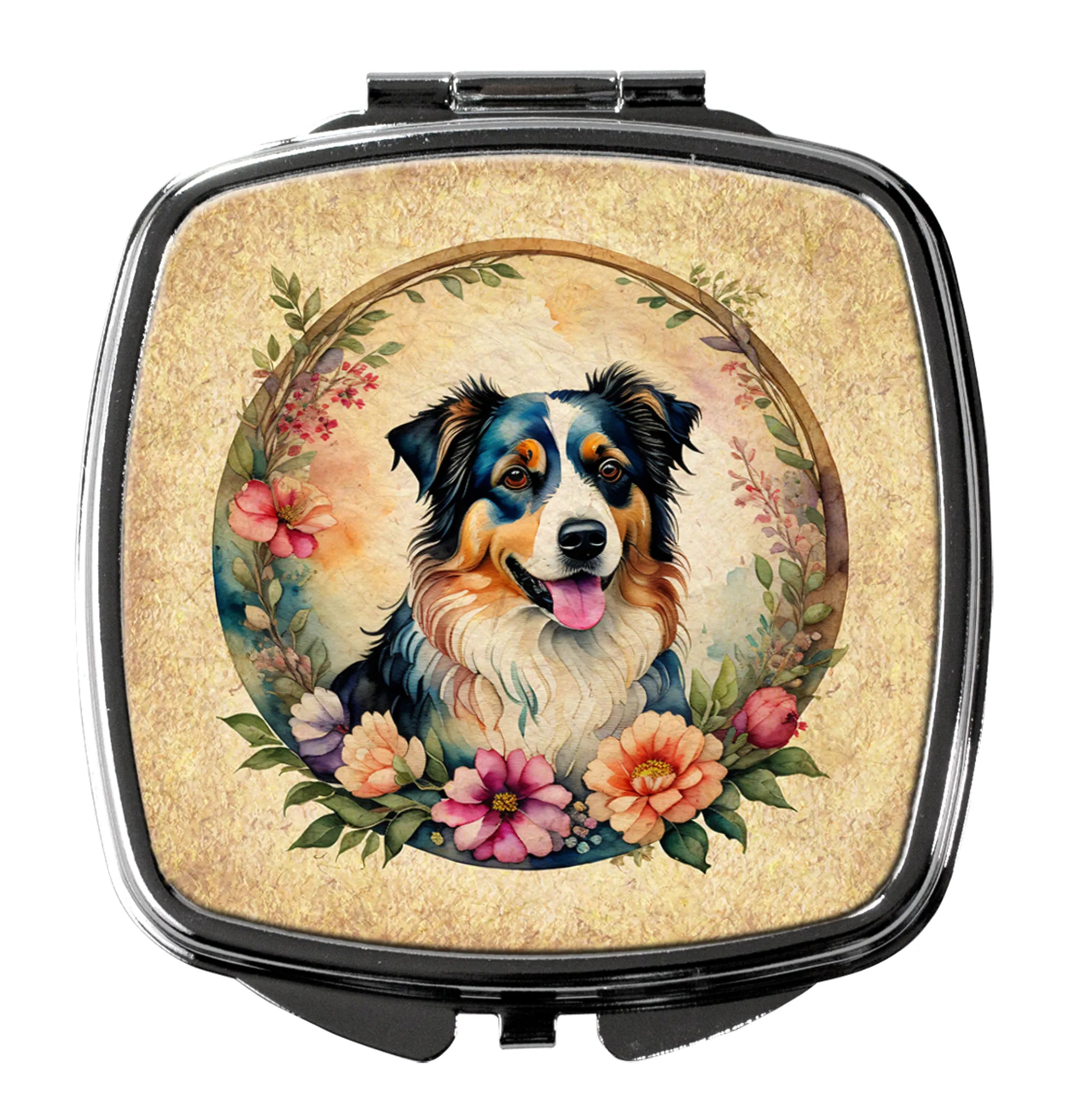 Frame of Flowers Compact Mirror - Pack Of: 1 | Collection name: Frame of flowers
