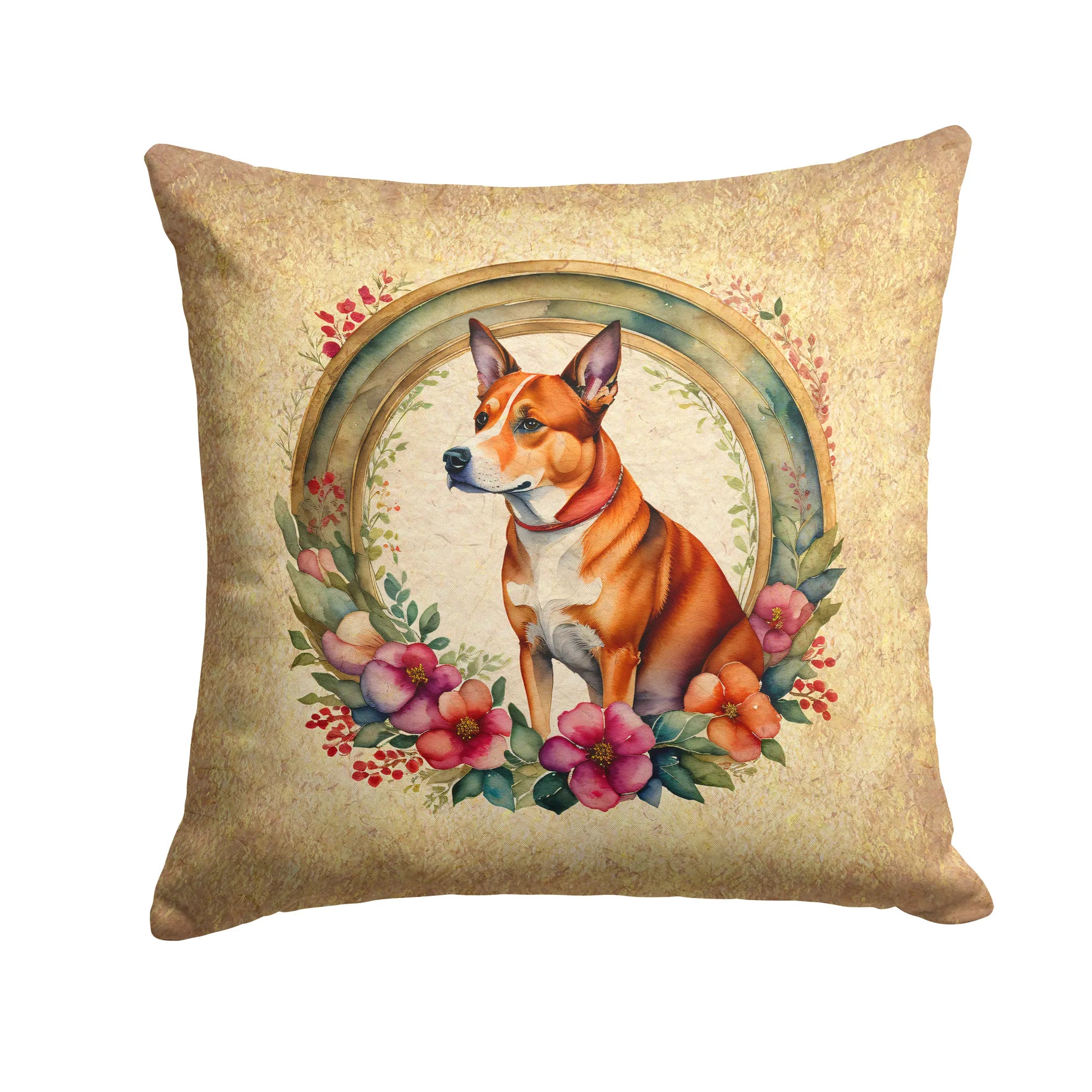 Frame of Flowers Throw Pillow - Size: 14HX14W | Pack Of: 1 | Collection name: Frame of flowers