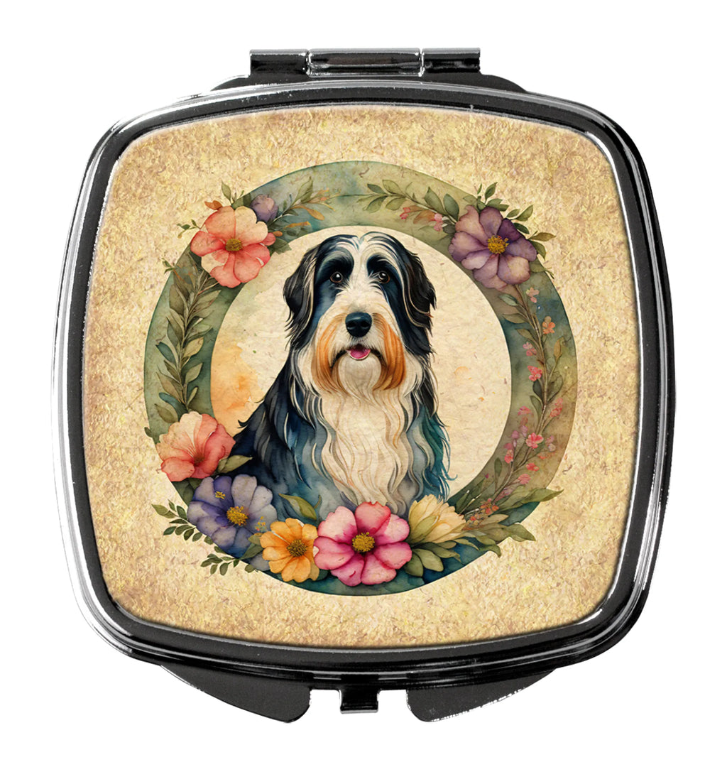 Frame of Flowers Compact Mirror - Pack Of: 1 | Collection name: Frame of flowers