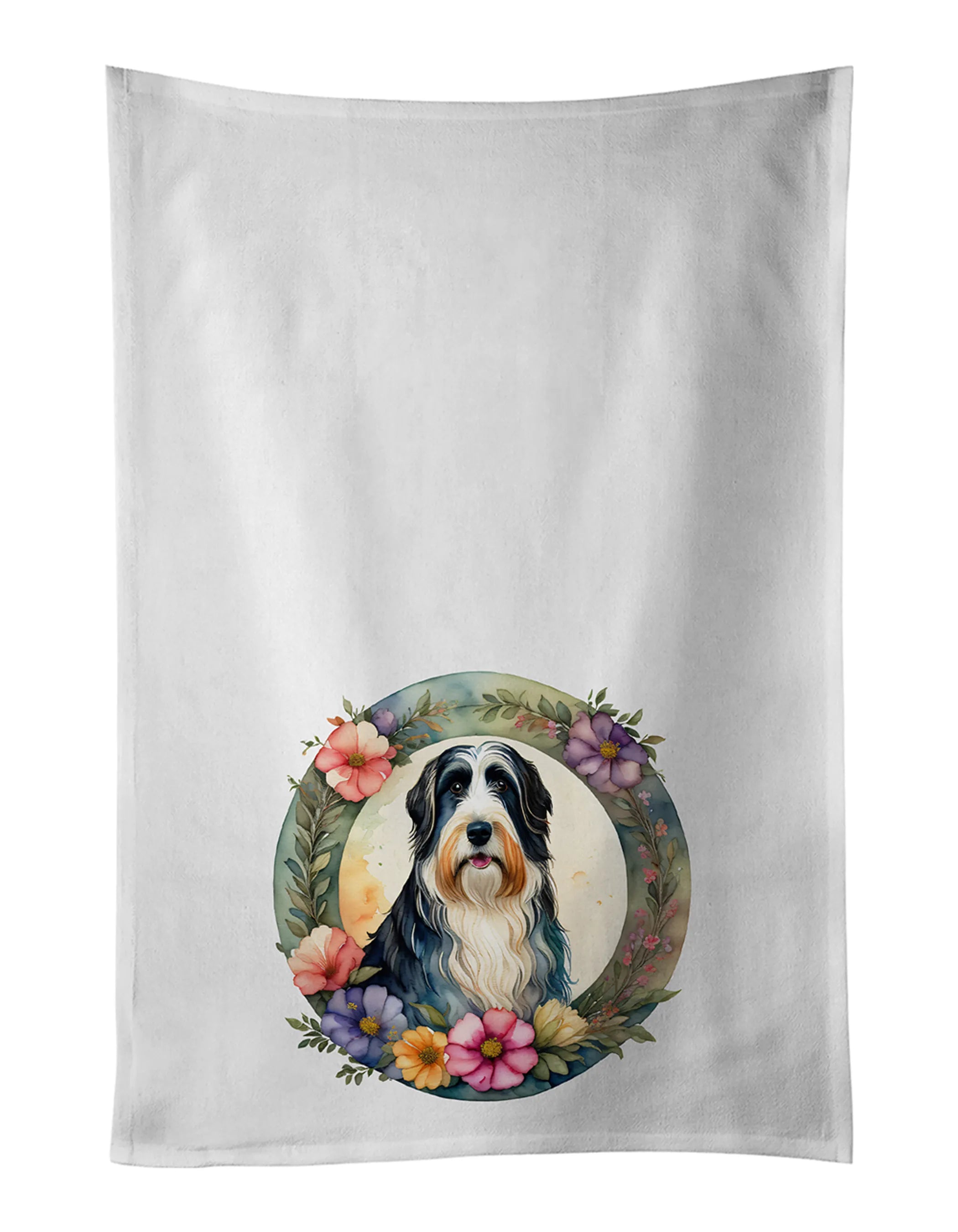 Frame of Flowers Kitchen Towel Set of 2 - Size: 28HX19W | Pack Of: 1 | Collection name: Frame of flowers
